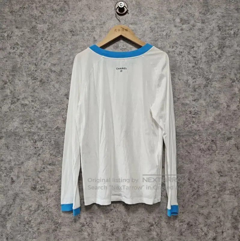 Chanel Chanel White Cotton Long Sleeve T-Shirt . Size M / US 6-8 / IT 42-44 - 2 Thumbnail