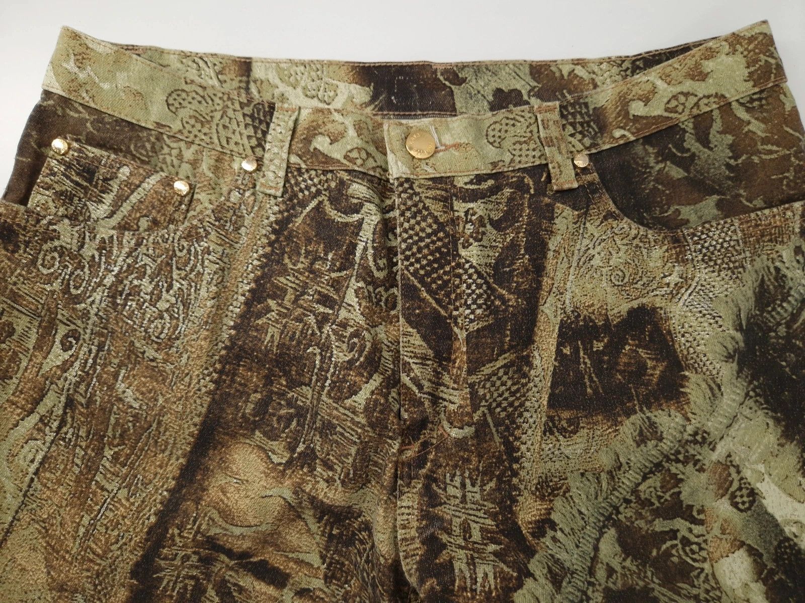 Roberto Cavalli Vintage real tree tattoo denim Size US 34 / EU 50 - 3 Thumbnail