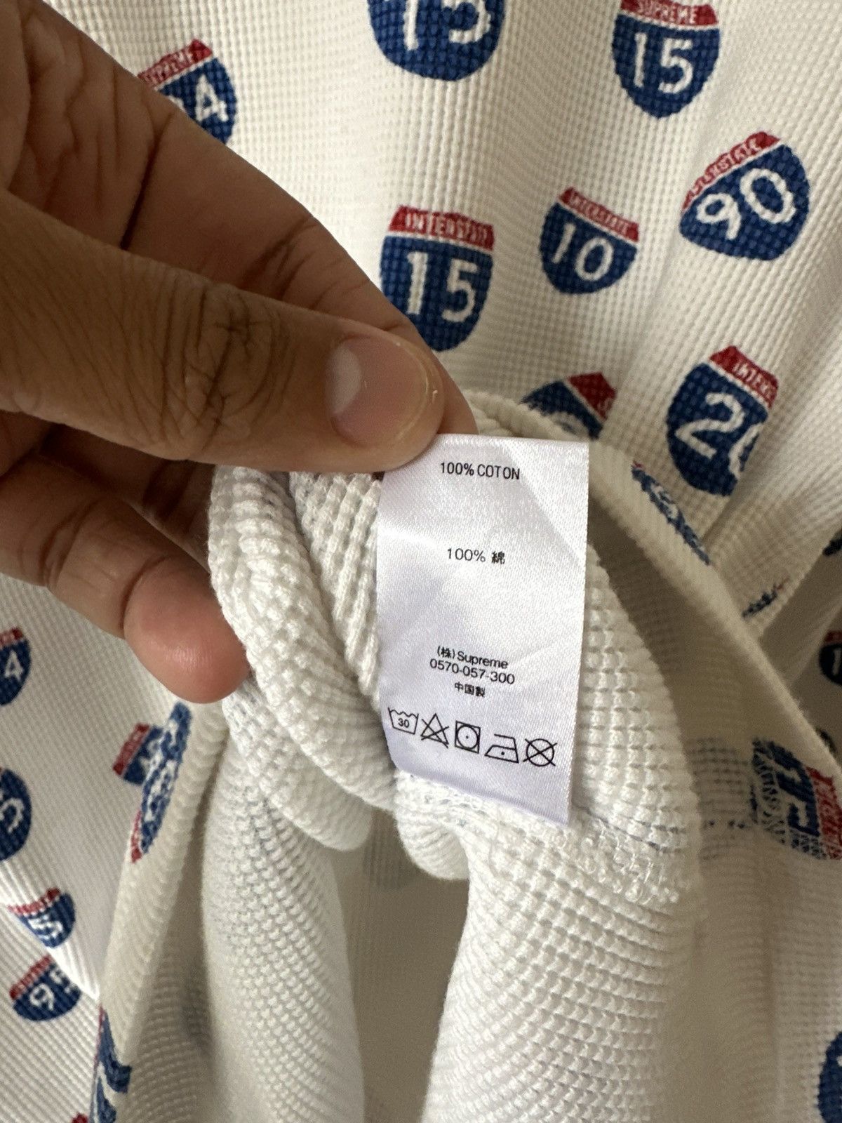 Supreme Supreme Interstate Logo Waffle Size US L / EU 52-54 / 3 - 9 Thumbnail