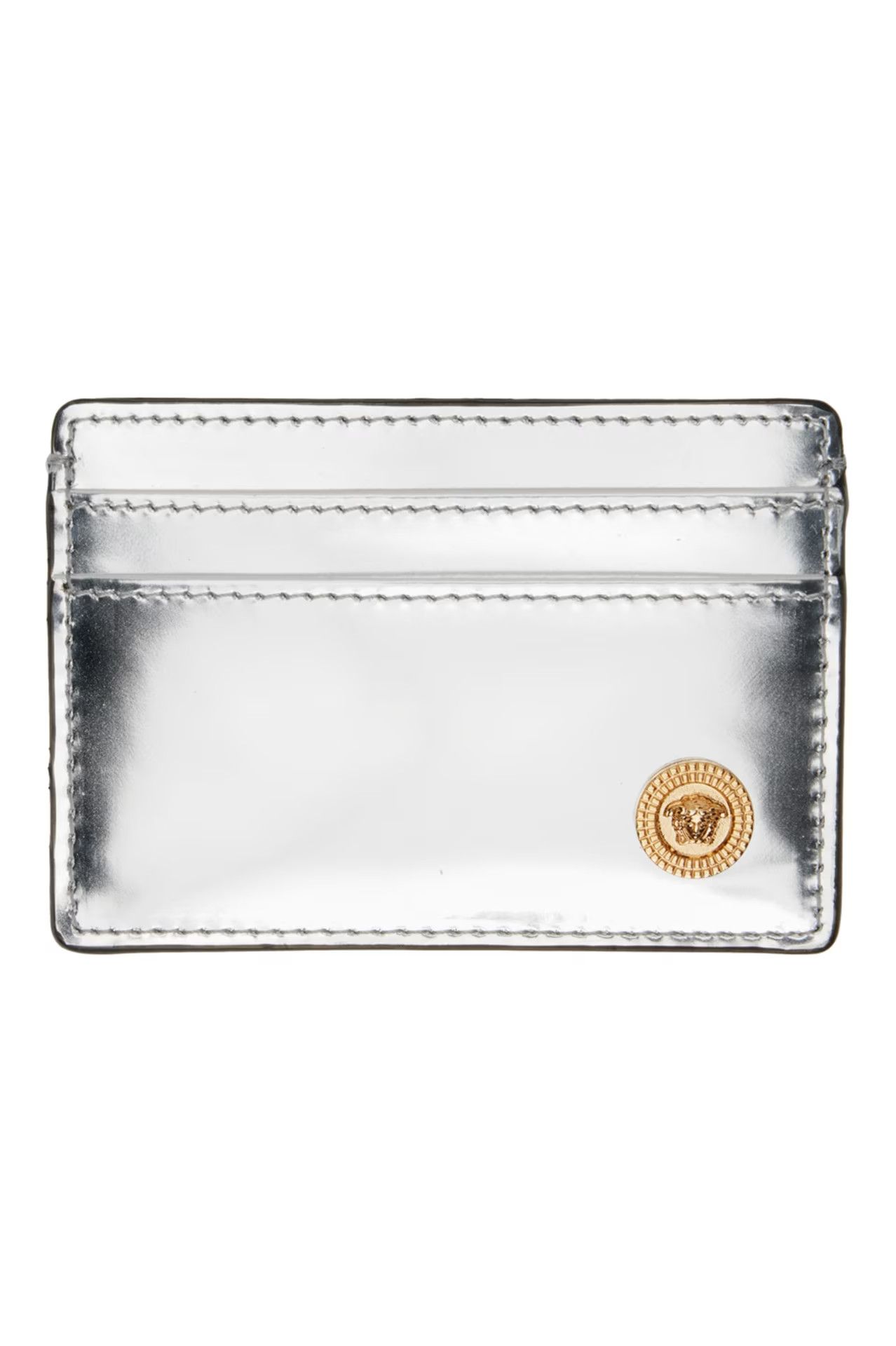 Versace Versace Silver Medusa Biggie Card Holder Size ONE SIZE - 1 Thumbnail