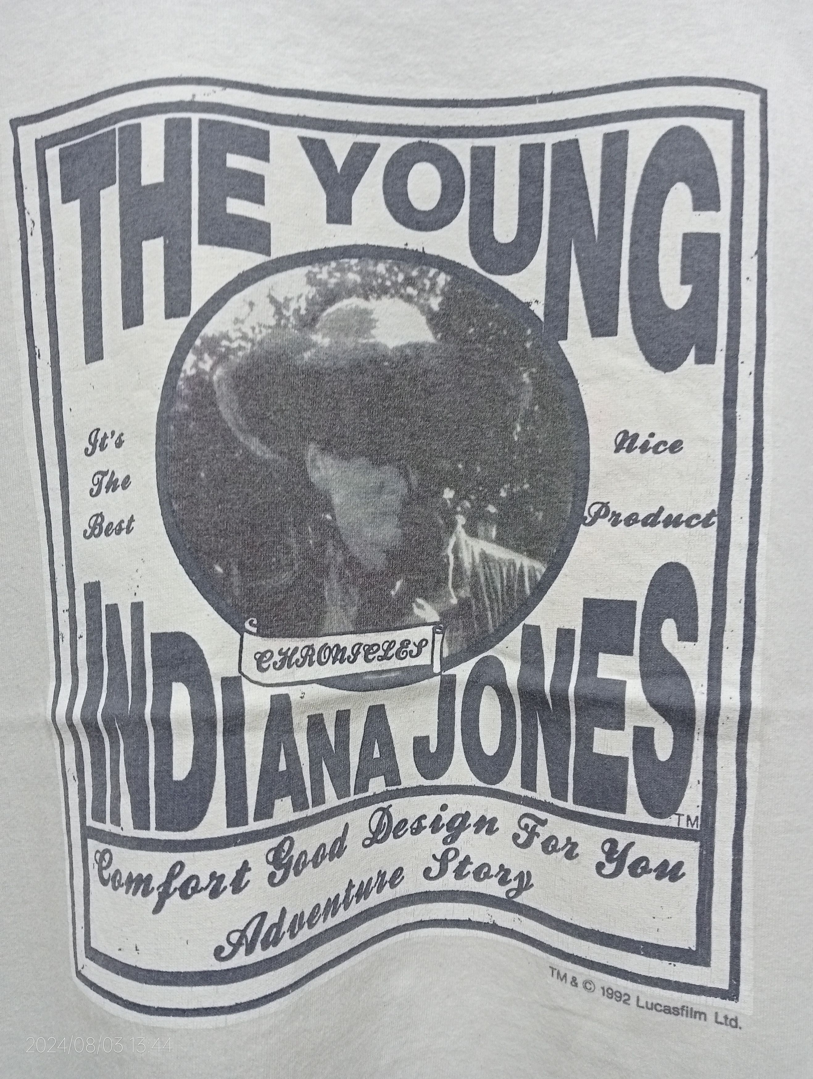 Vintage Vintage '90s The Young Indiana Jones Chronicles Tee USA Size US M / EU 48-50 / 2 - 3 Thumbnail