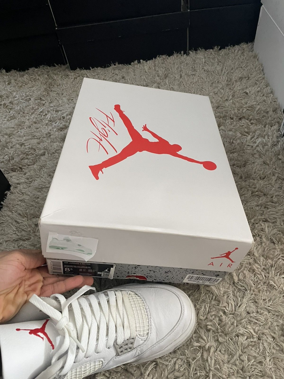 Jordan Brand Jordan 4 White Oreo Size US 8.5 / EU 41-42 - 12 Thumbnail