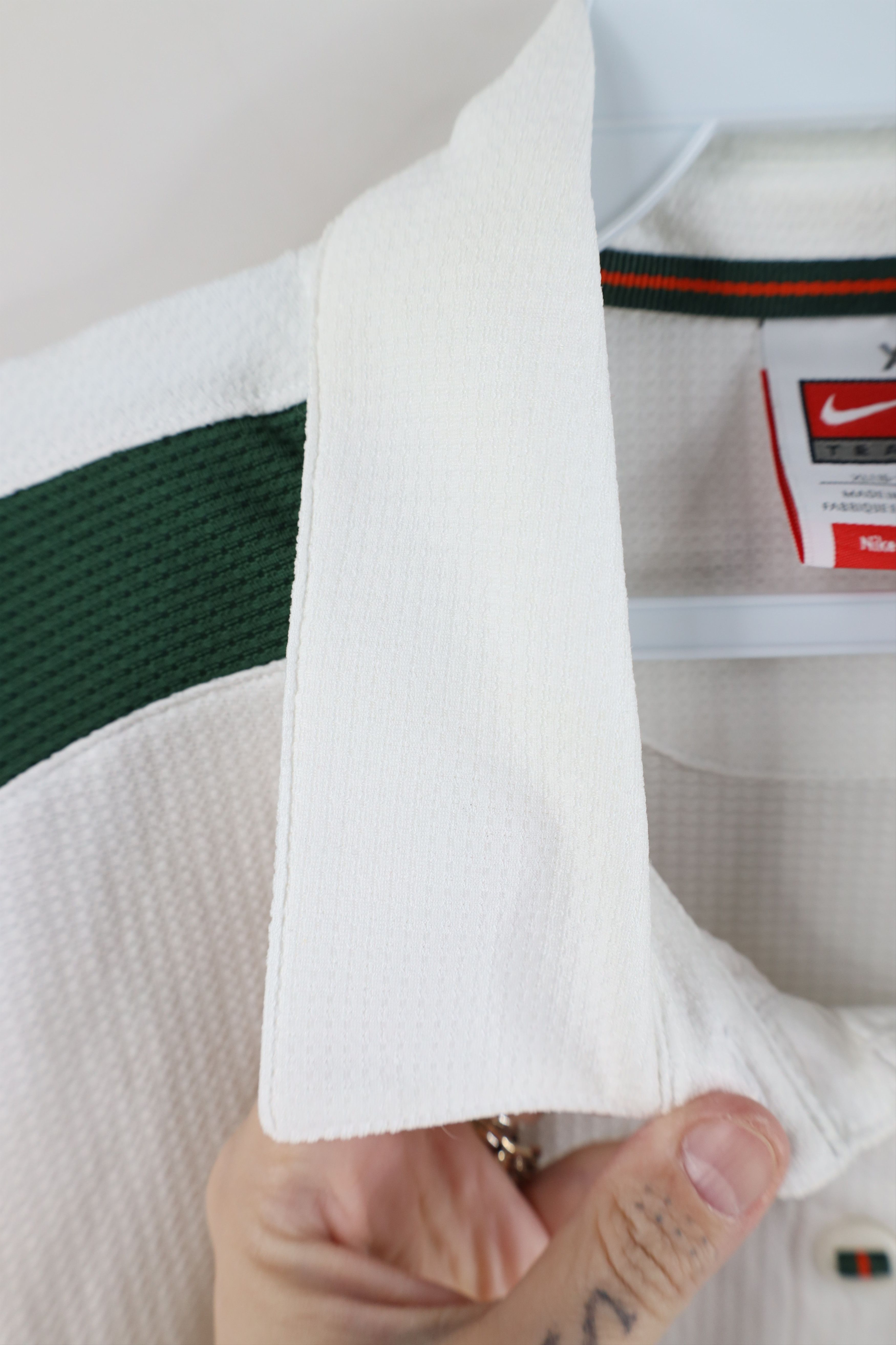 Nike × Vintage Vintage Nike University of Miami Thermal Knit Golf Polo Size XL / US 12-14 / IT 48-50 - 9 Thumbnail