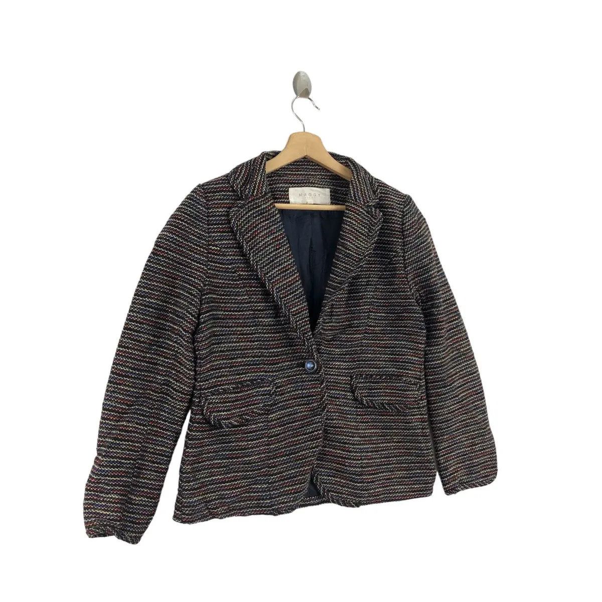 Vintage Vintage 80’ MAGGY TOKYO COLLECTION Houndstooth Coat Jacket Size S / US 4 / IT 40 - 5 Thumbnail