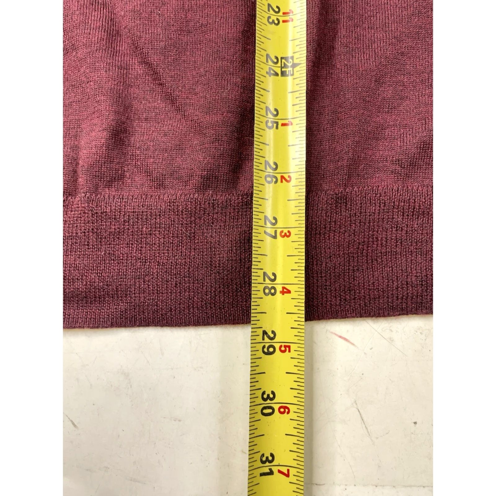 Polo Ralph Lauren VINTAGE Polo Ralph Lauren Sweater Pullover V-Neck Burgundy Men 2XL Wool Merino Knit Regular Size US XXL / EU 58 / 5 - 5 Thumbnail