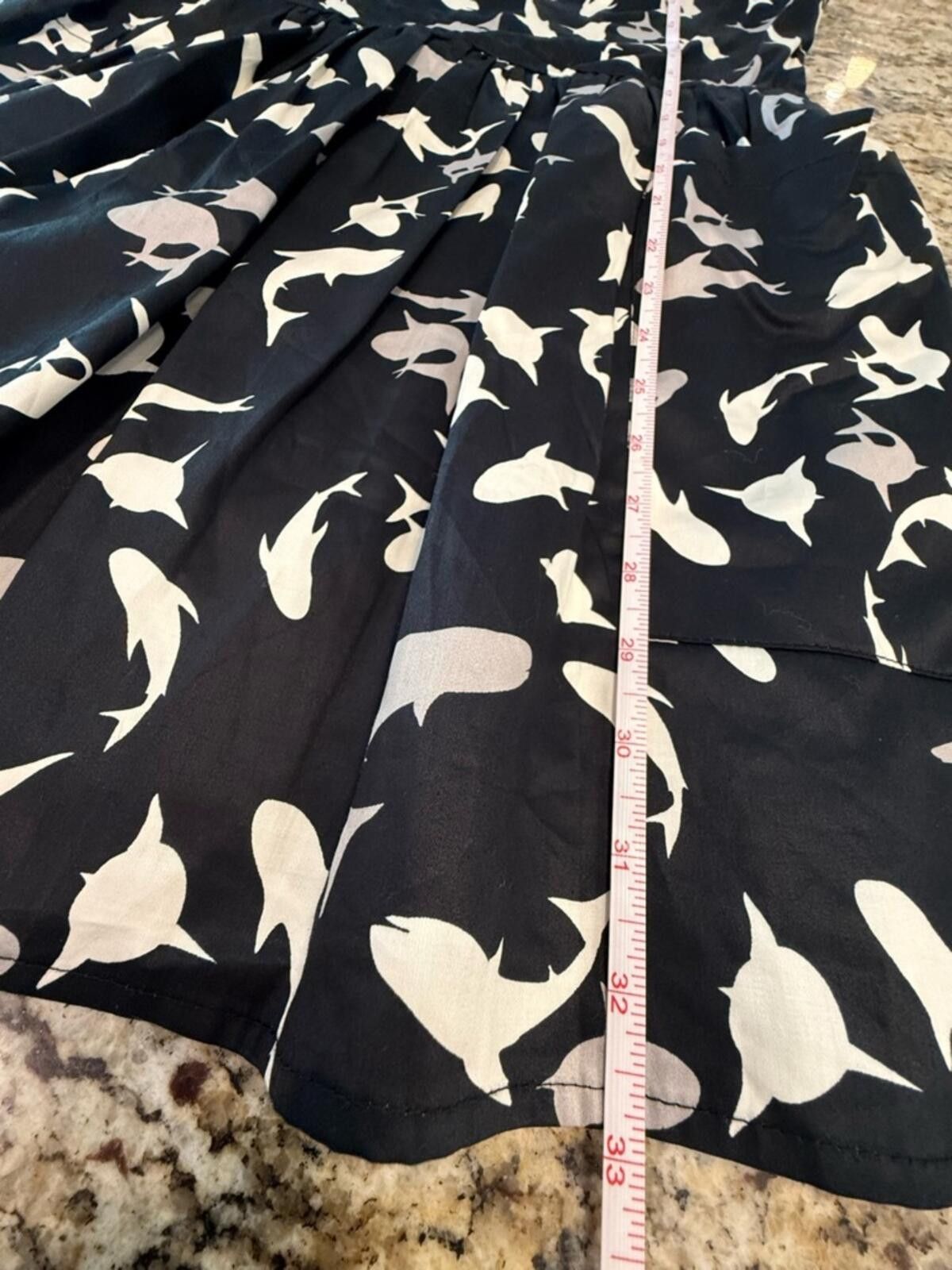 Other ModCloth Shark print mini dress black white resort SZ XS Size XS / US 0-2 / IT 36-38 - 10 Thumbnail