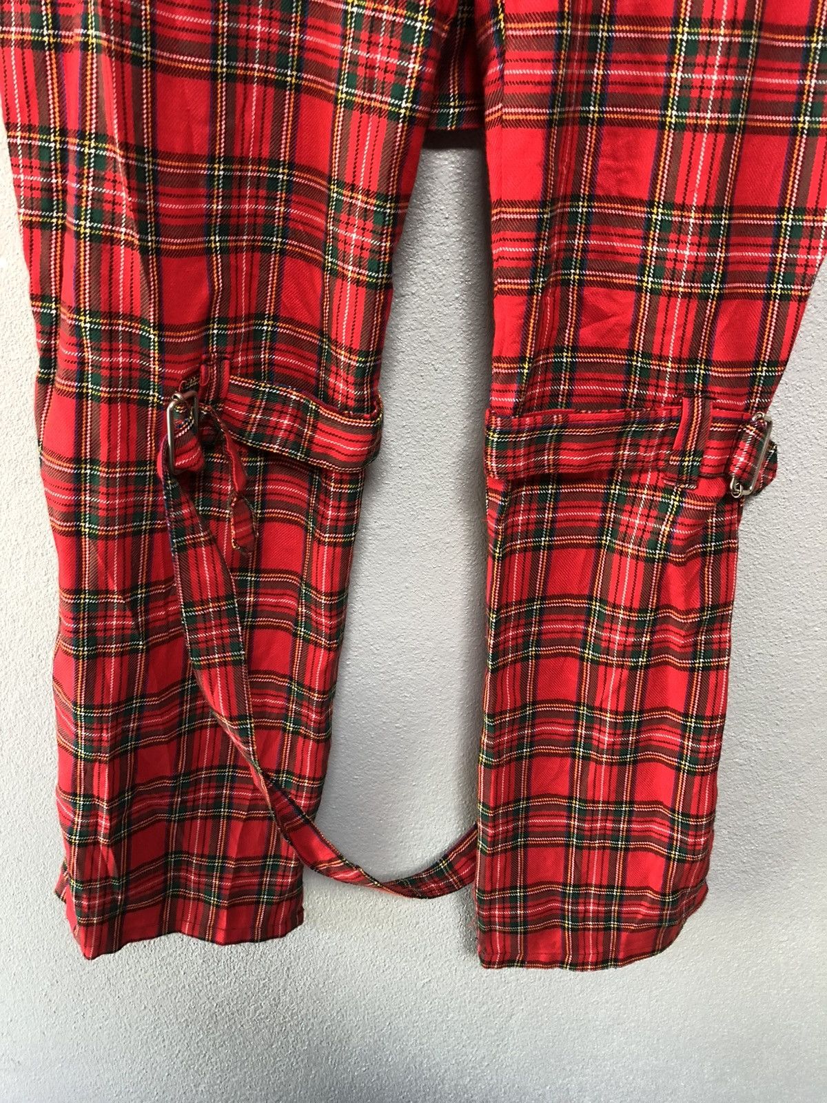 Japanese Brand Japanese Brand Devil’n Bass Tartan Bondage Pants Size US 32 / EU 48 - 5 Thumbnail