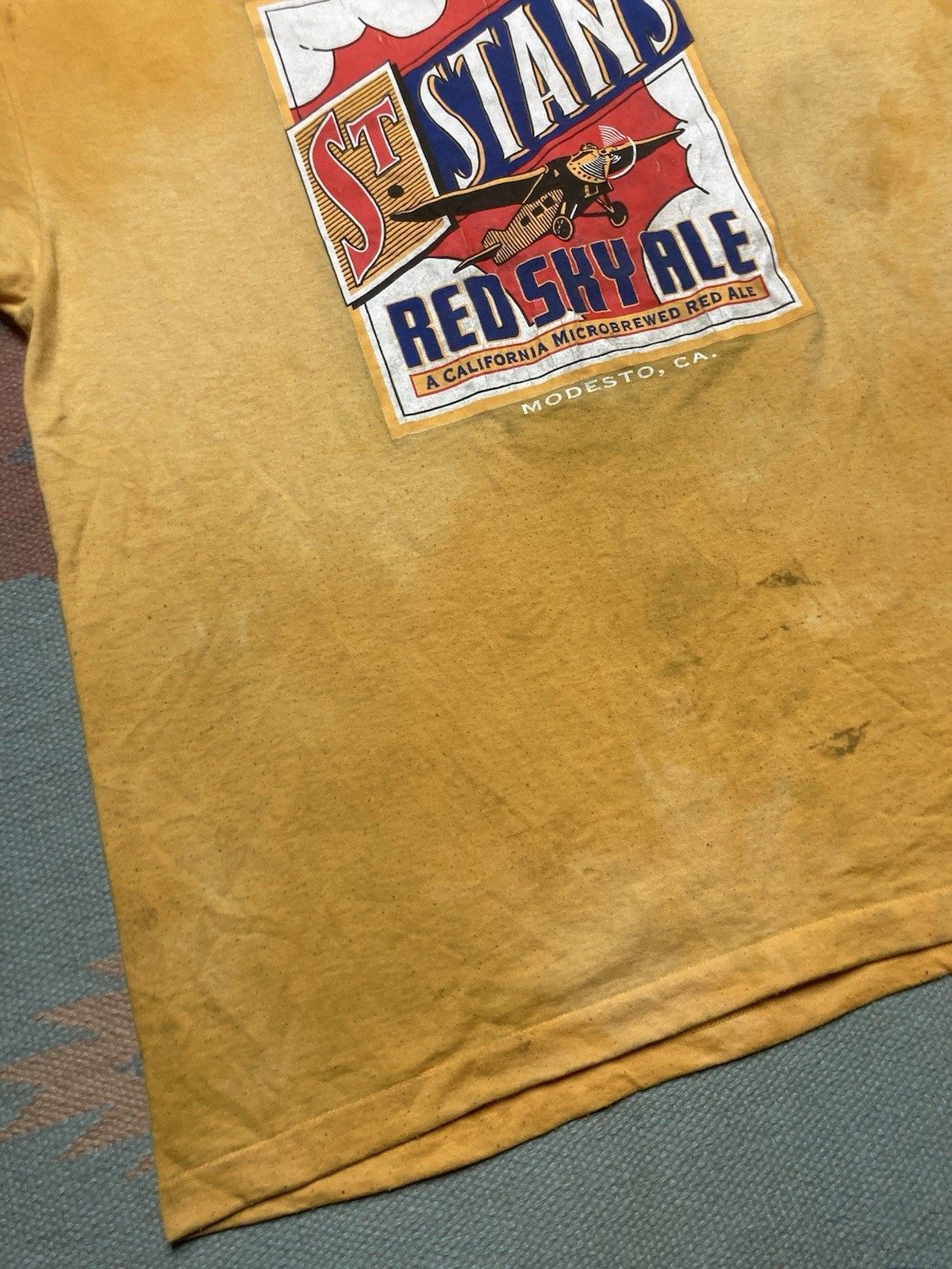 Vintage Vintage 90s t shirt St Stans red sky ale beer California XL Size US XL / EU 56 / 4 - 3 Thumbnail