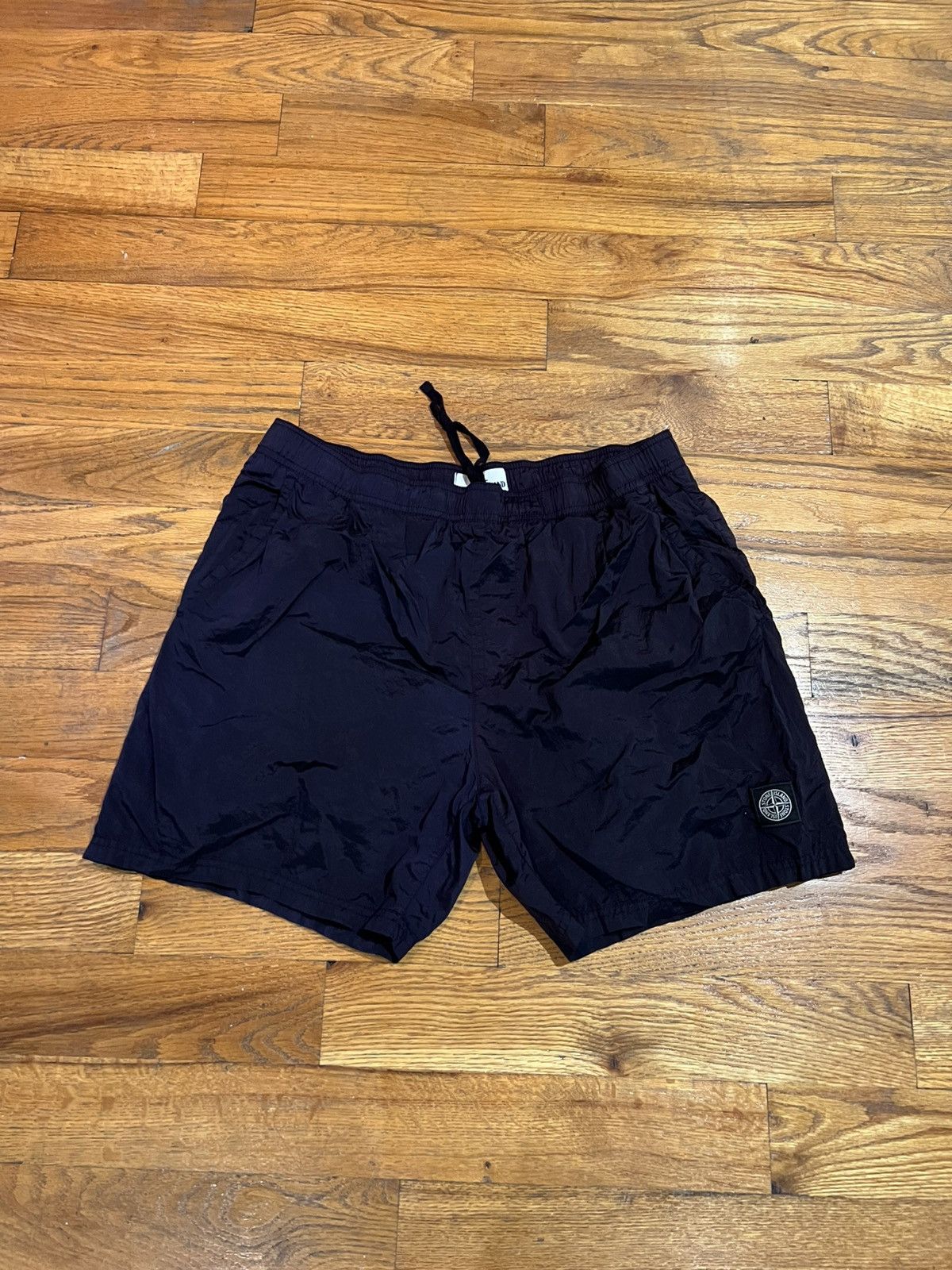 Stone Island Eggplant Purple Stone Island Logo Swim Trunks Size US 36 / EU 52 - 1 Thumbnail