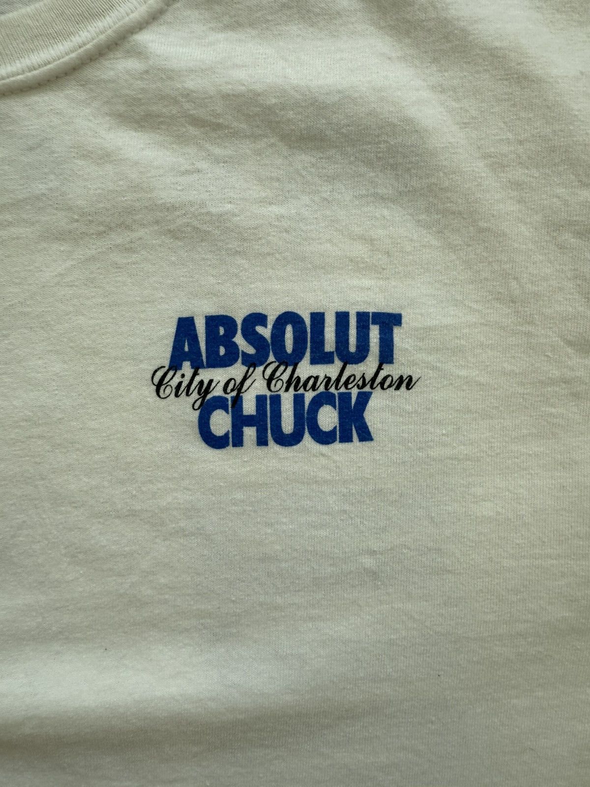 Gildan Absolut Chuck Vodka Charleston NC Parody Shirt Size US L / EU 52-54 / 3 - 4 Thumbnail