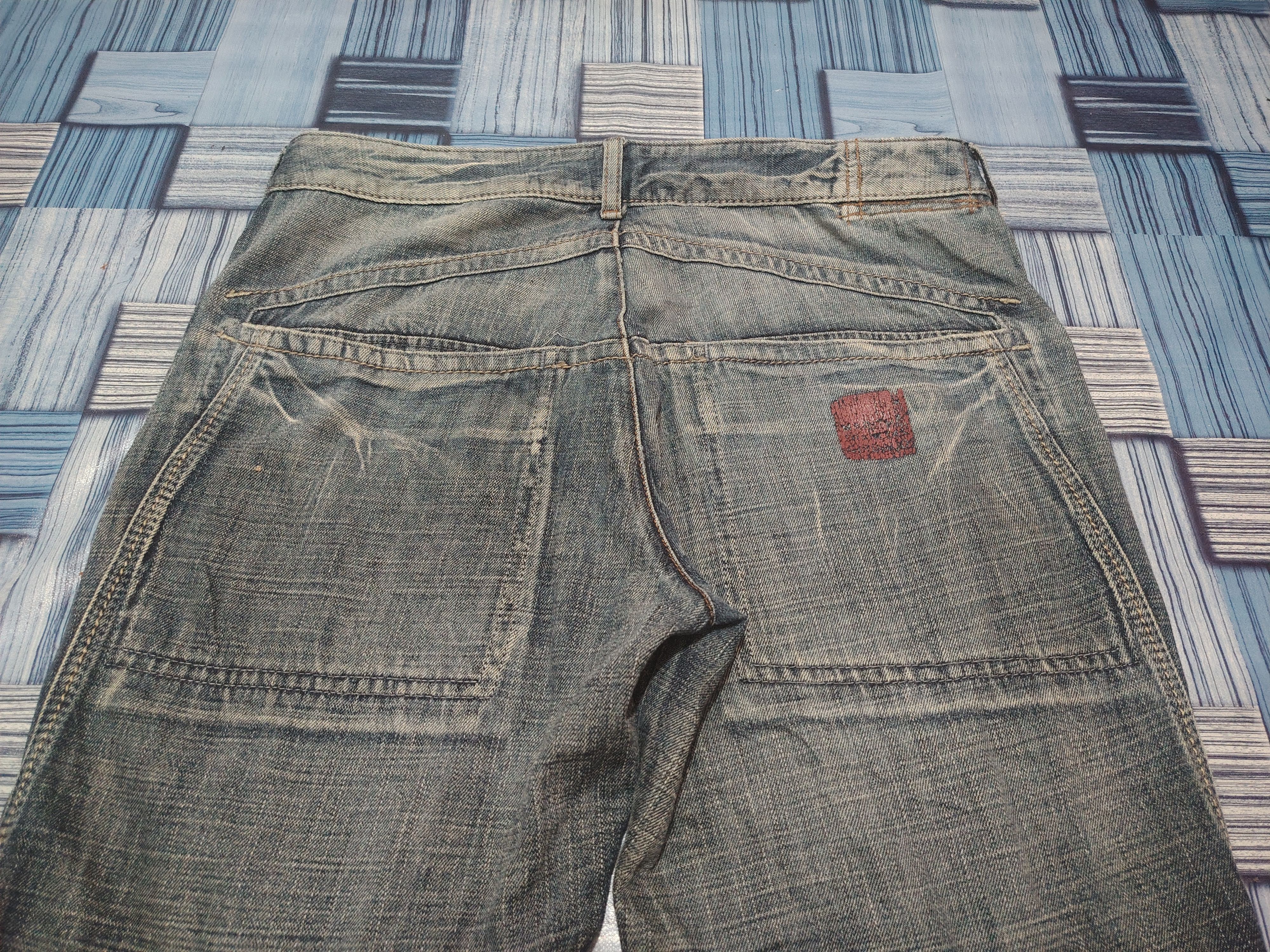 Marithe + Francois Girbaud Japanese Marithe Francois Girbaud Baggy Style Flare Jeans Size US 35 - 15 Thumbnail