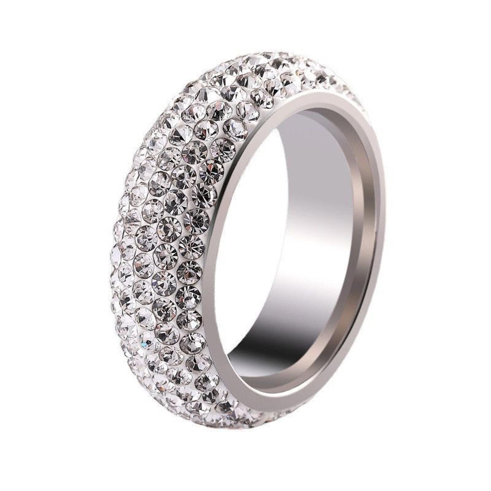 Jewelry Icy Rhinestone Rings, Faux Diamonds Ring Size ONE SIZE - 5 Thumbnail