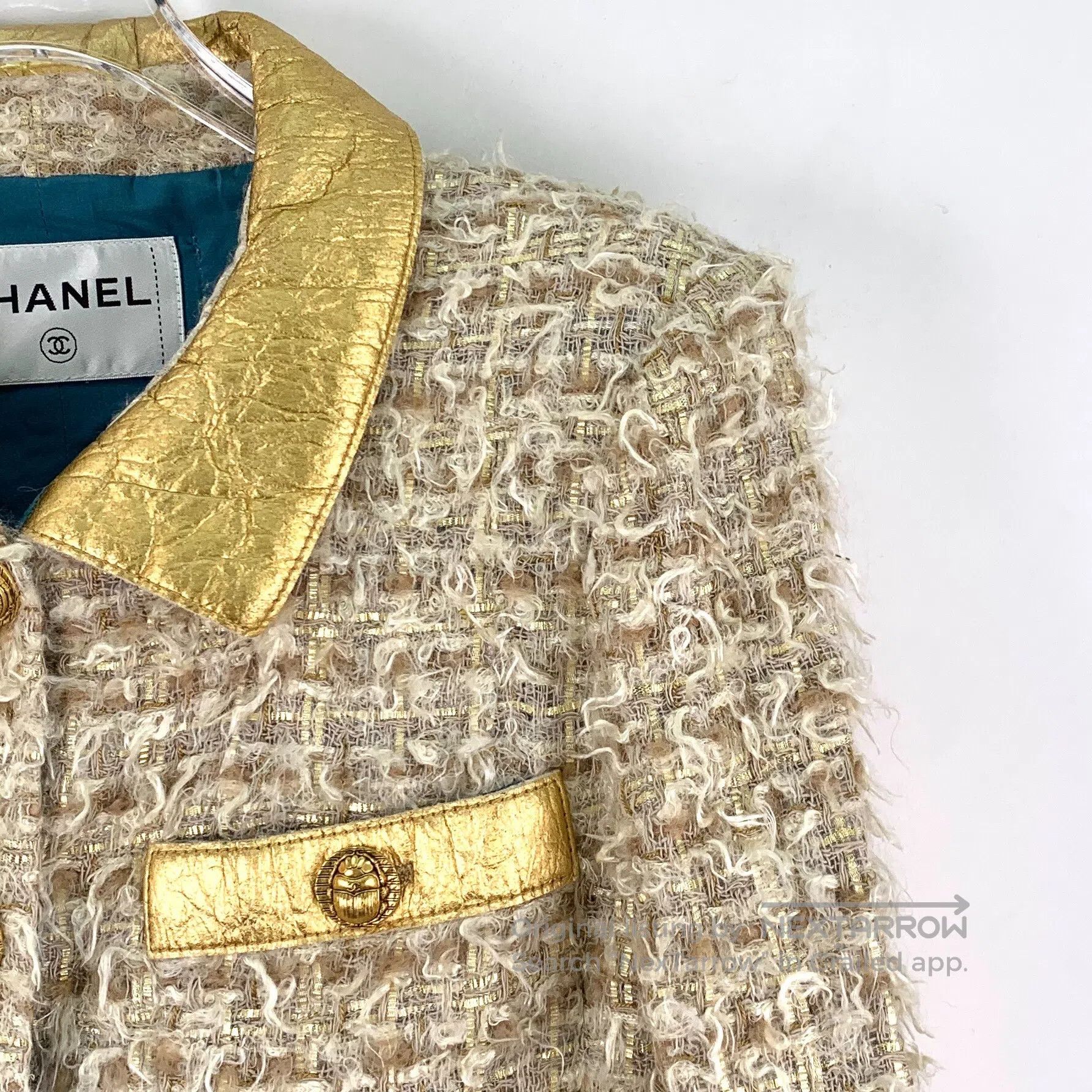 Chanel Chanel Light Brown Cotton Lapel Single-Breasted Long Sleev Size XS / US 0-2 / IT 36-38 - 3 Thumbnail