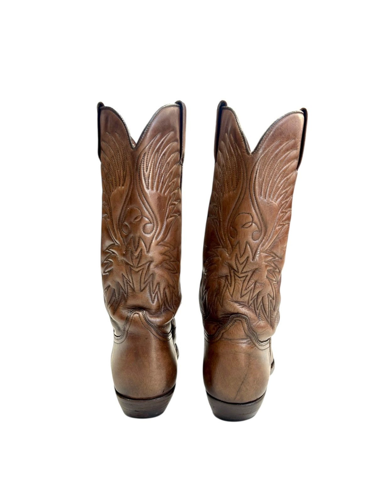 Cowboy Equipment Vintage Western Cowboy Leather Brown boots Size US 7 / IT 37 - 4 Thumbnail