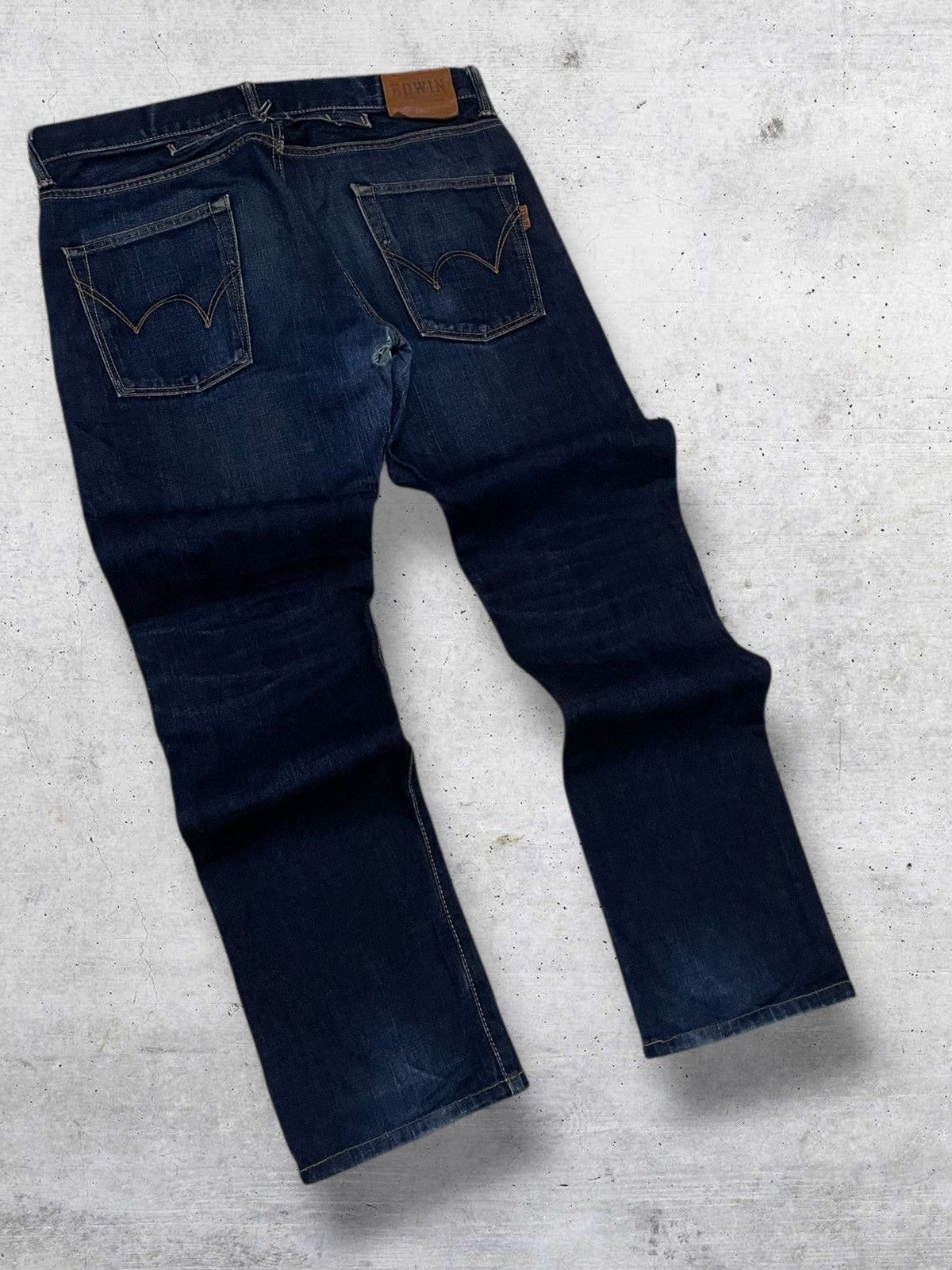 Edwin VINTAGE EDWIN 90S DESIGNER JAPAN OG SELVEDGE INDIGO DENIM Size US 34 / EU 50 - 11 Thumbnail