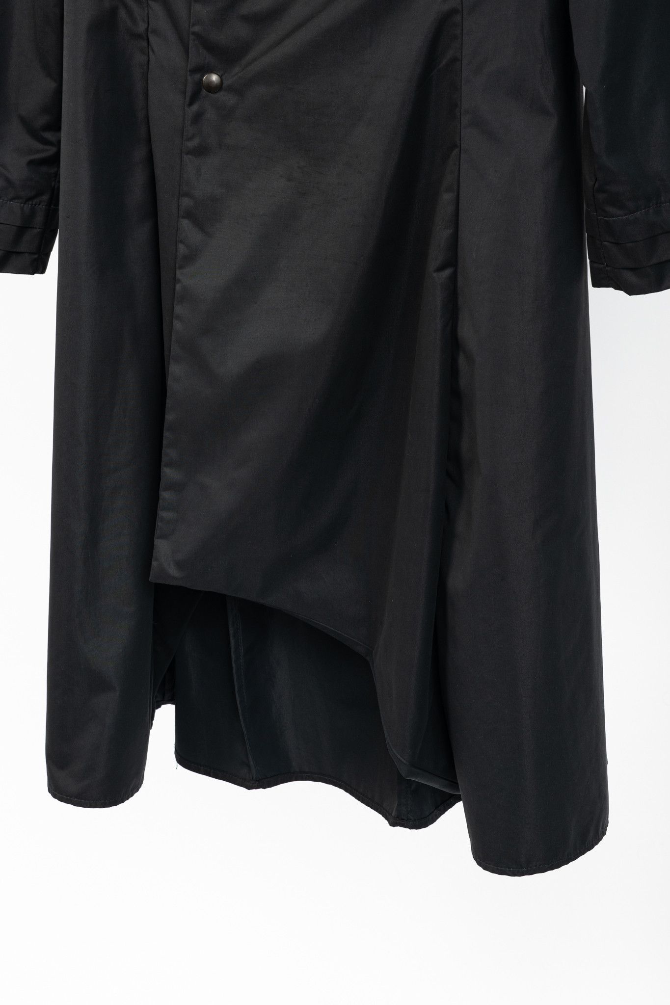 Sarah Pacini Sarah Pacini Black Asymmetrical Cowl-Neck Coat Size M / US 6-8 / IT 42-44 - 7 Thumbnail