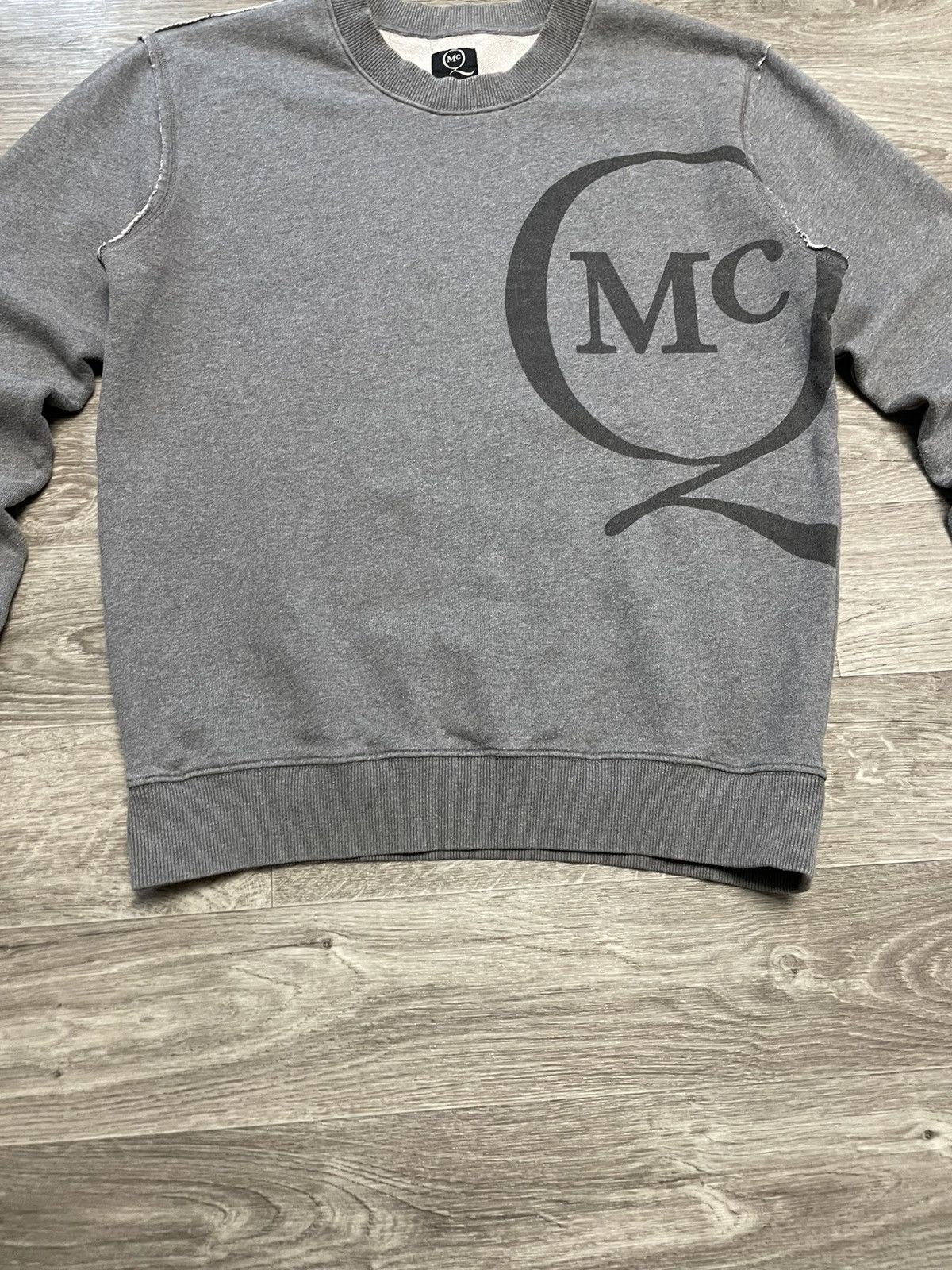 Alexander McQueen Alexander McQueen Big Logo Gray Sweatshirt Crewneck Size US M / EU 48-50 / 2 - 3 Thumbnail