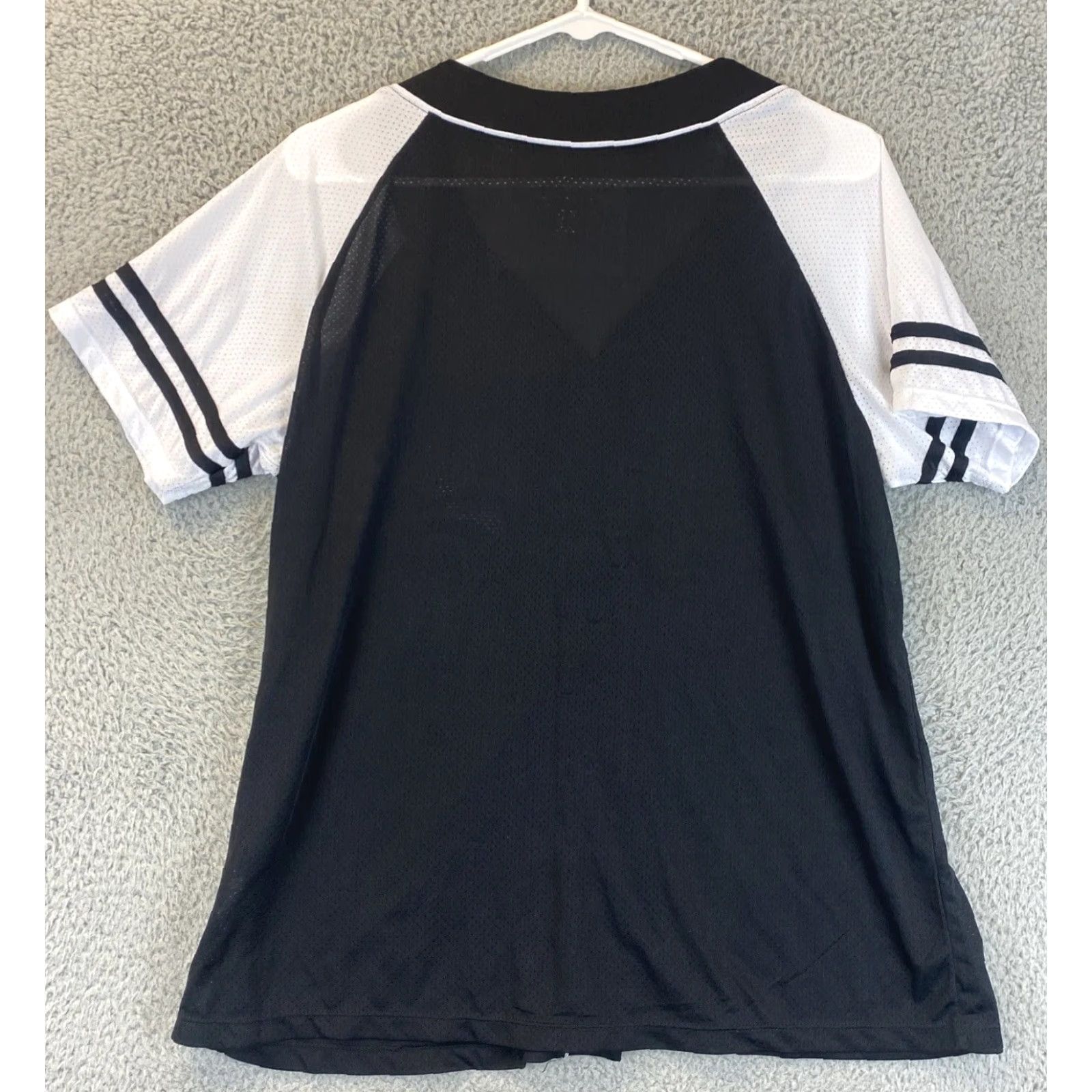 Vintage Genuine Merchandise Womens XL Button Short Sleeve Shirt Purple Black 69-9 Size XL / US 12-14 / IT 48-50 - 6 Thumbnail