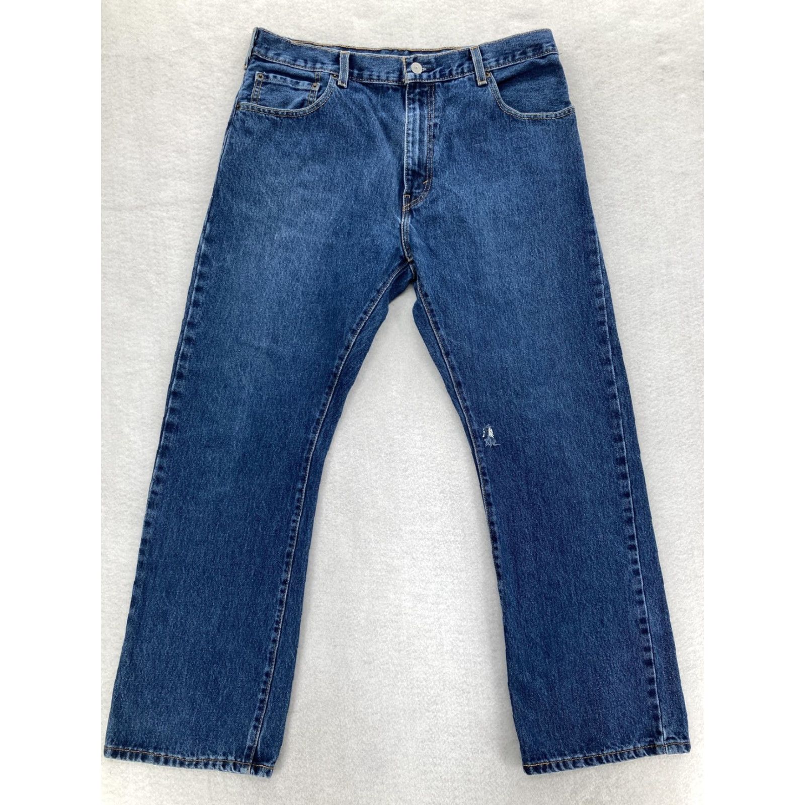 Levi's Levi's 517 Jeans Mens 36x30 Blue Medium Wash Bootcut Denim Five Pocket Red Tab Jeans Size US 36 / EU 52 - 2 Thumbnail