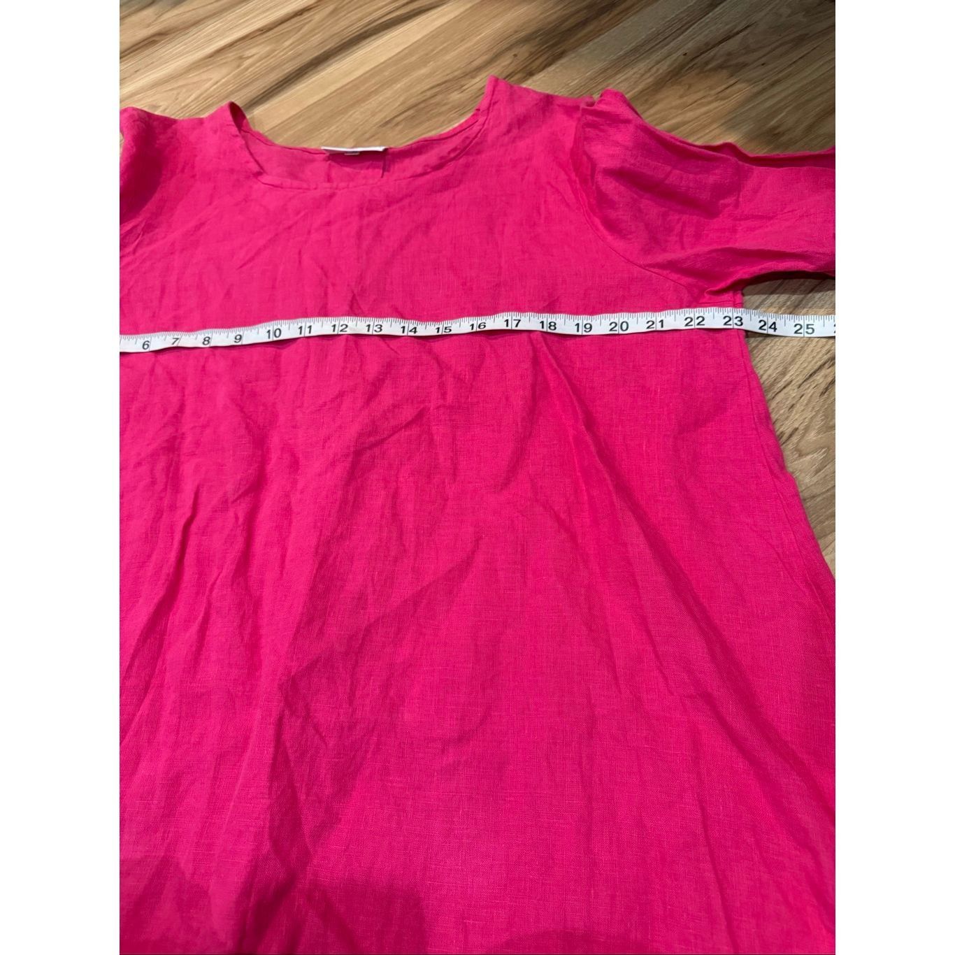 Bryn Walker Bryn Walker Hi-Lo Zaida pink hibiscus linen tunic dress size Size M / US 6-8 / IT 42-44 - 7 Thumbnail
