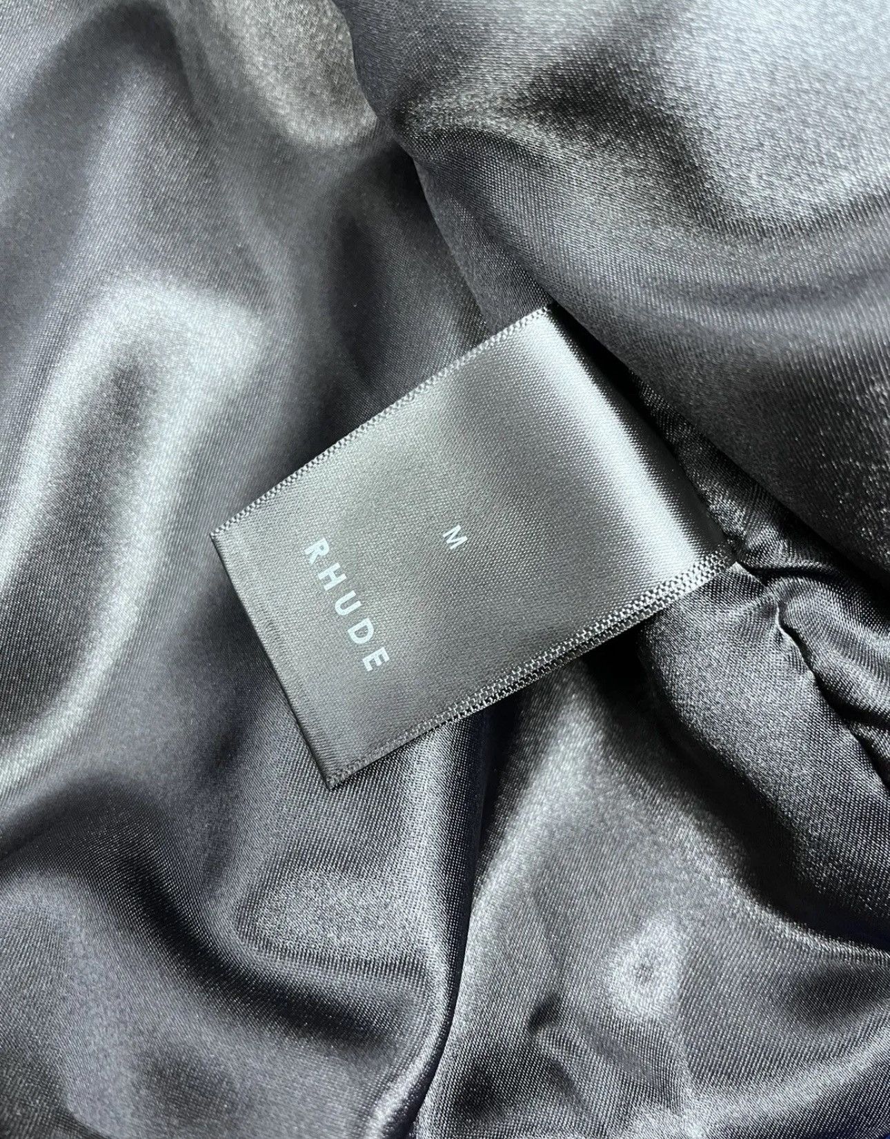 Rhude RHUDE LEATHER TRIMMED EMBROIDERED RACING VARSITY JACKET Size US M / EU 48-50 / 2 - 8 Thumbnail