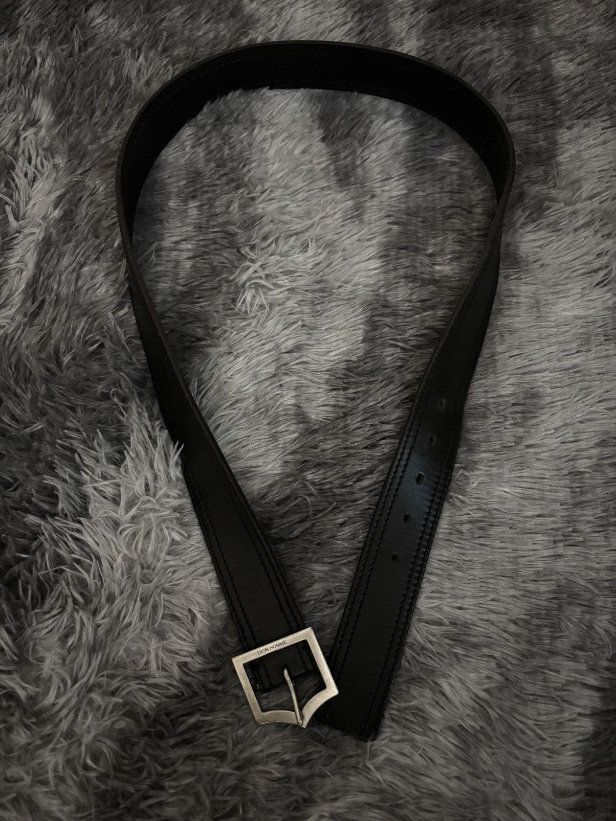 Dior × Hedi Slimane Dior Homme S/S07 Studded Buckle Belt | Grailed