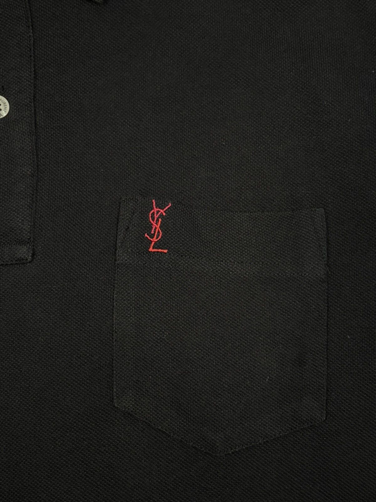 Yves Saint Laurent Yves Saint Laurent Pour Homme Small Logo Pocket Polo Shirt Size US M / EU 48-50 / 2 - 6 Thumbnail