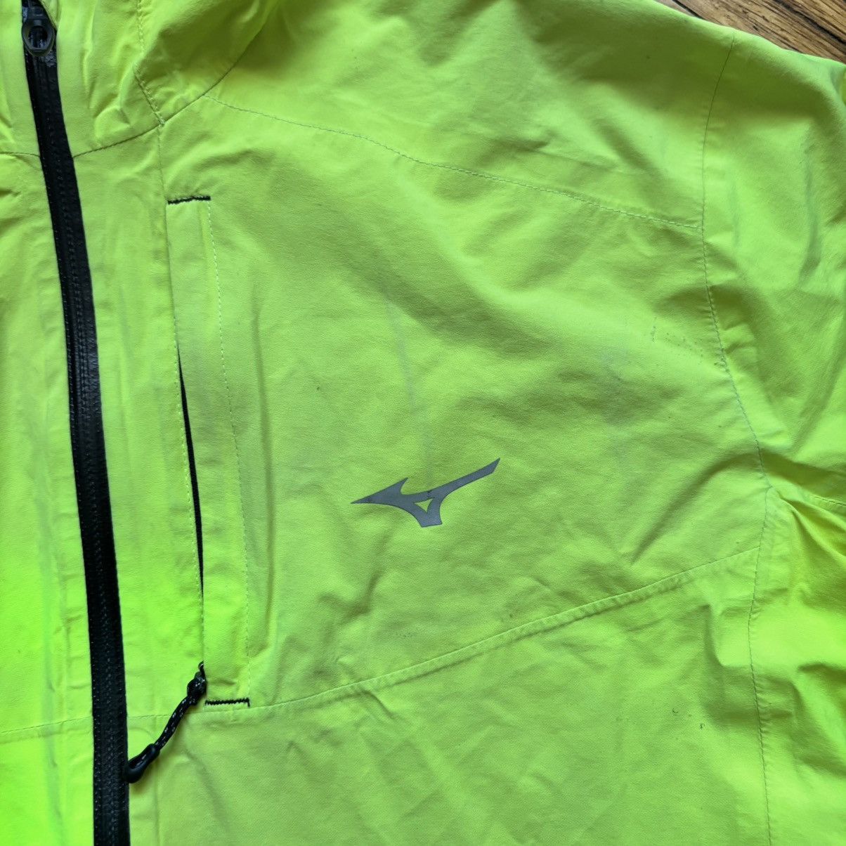 Mizuno Acid Green Waterproof Mizuno Jacket Y2K Gorpcore Size US M / EU 48-50 / 2 - 9 Thumbnail