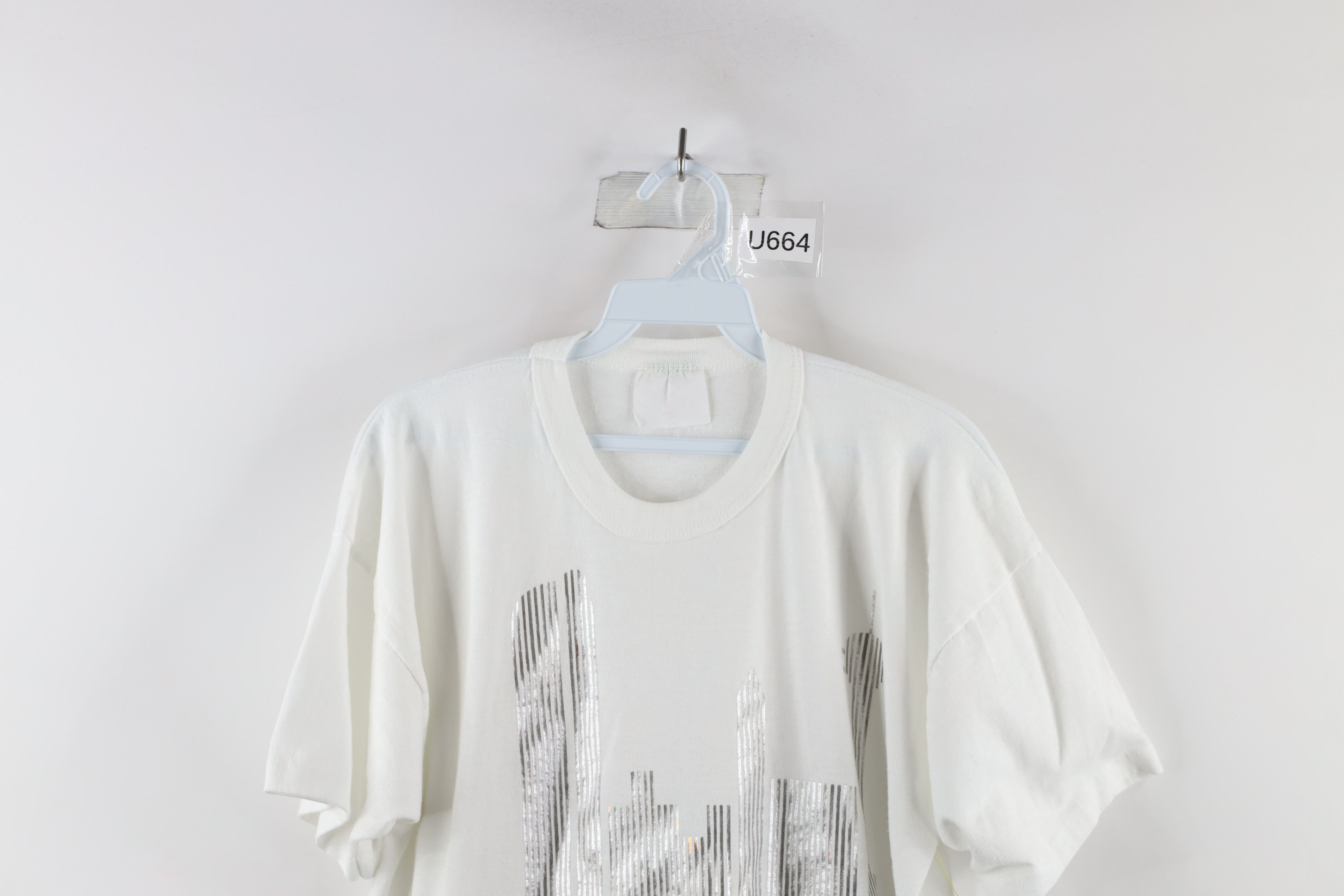 Vintage Vintage 90s Streetwear Atlanta Georgia Peach T-Shirt White Size US M / EU 48-50 / 2 - 2 Thumbnail