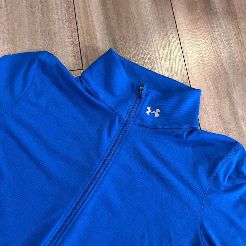 Under Armour Under Armour Blue Athletic Pullover Women Large Bin O-13 Size L / US 10 / IT 46 - 2 Thumbnail
