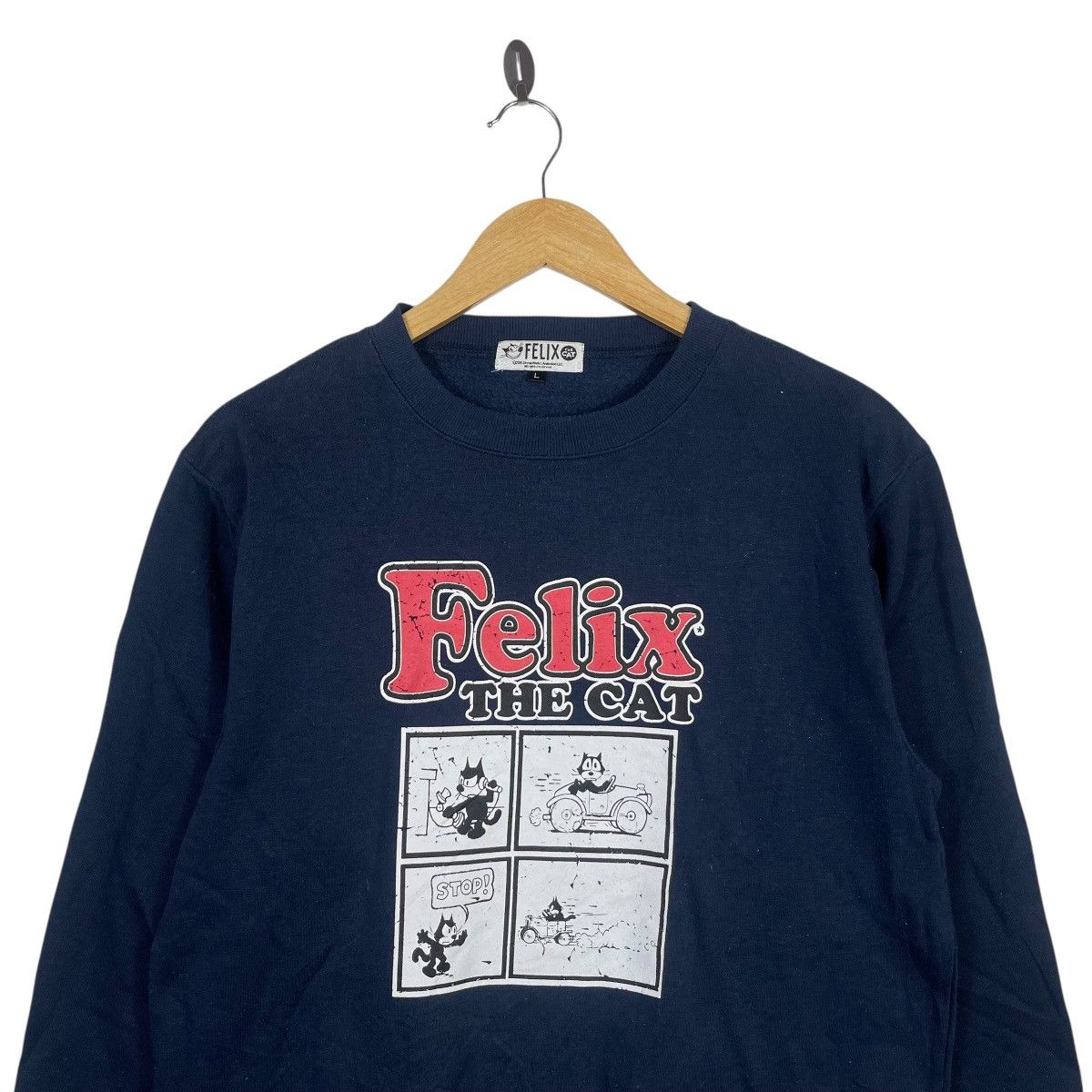 Vintage Felix The Cat Cartoon Crewneck Sweatshirt Navy Blue Comic Size US L / EU 52-54 / 3 - 2 Thumbnail