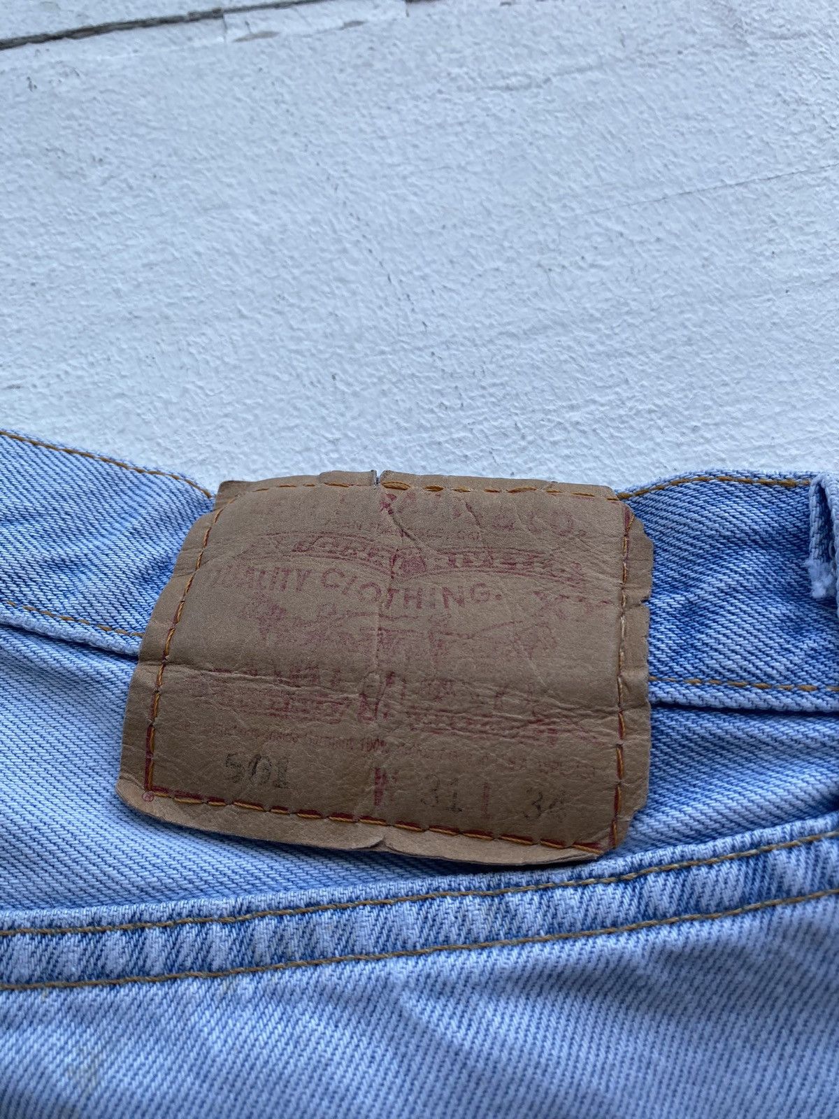 Levi's 🔥VNTG LEVIS 501 LIGHT WASHED DISTRESSED OG BLUE MENS JEANS Size US 30 / EU 46 - 7 Thumbnail