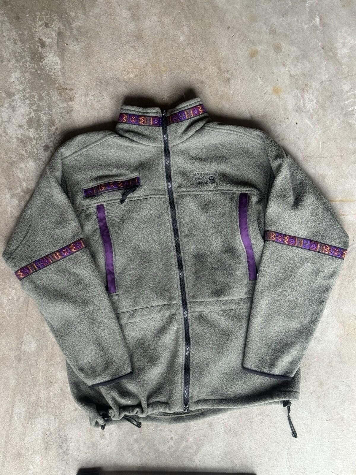 Mountain Hardwear Vtg 90s Mountain Hardwear Monkey Fleece Zip Up Jacket USA, S Size S / US 4 / IT 40 - 1 Thumbnail
