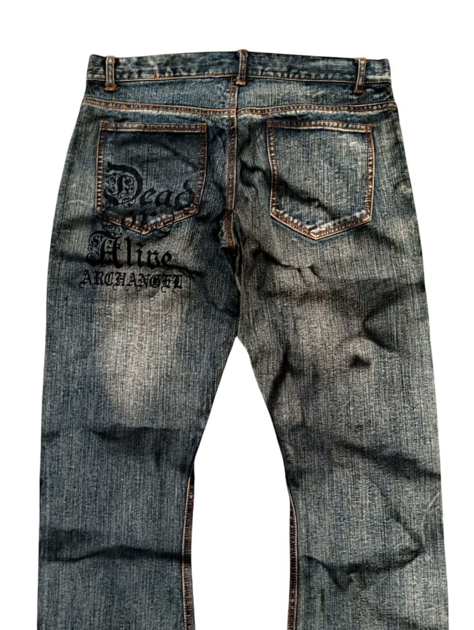 In The Attic × Japanese Brand × Vintage Vintage In The Attic Jeans Distressed Custom Made 1 Of 1 Size US 32 / EU 48 - 5 Thumbnail