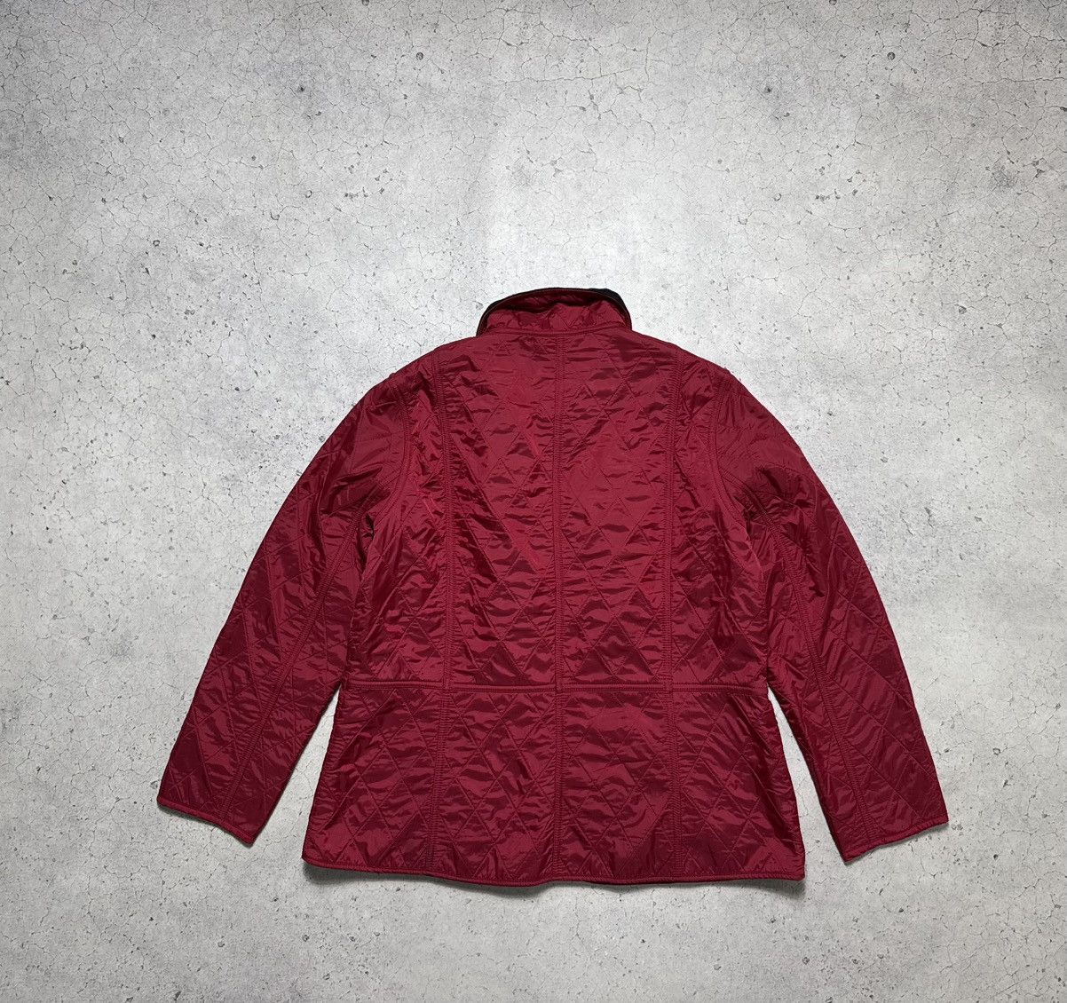 Barbour Barbour Women’s Quilted Liddesdale Red Jacket Size UK 18 Size XL / US 12-14 / IT 48-50 - 12 Thumbnail