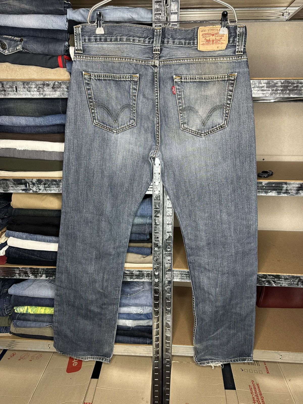 Levi's Levi's 506 Straight Jeans W36 L34 Denim Faded Pants Size US 36 / EU 52 - 11 Thumbnail