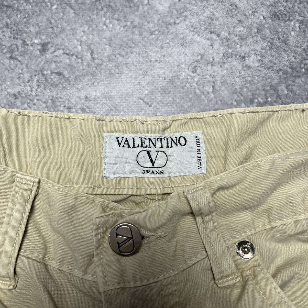 Valentino Vintage Valentino Jeans Beige Pants Luxury Casual Italy Size US 32 / EU 48 - 3 Thumbnail