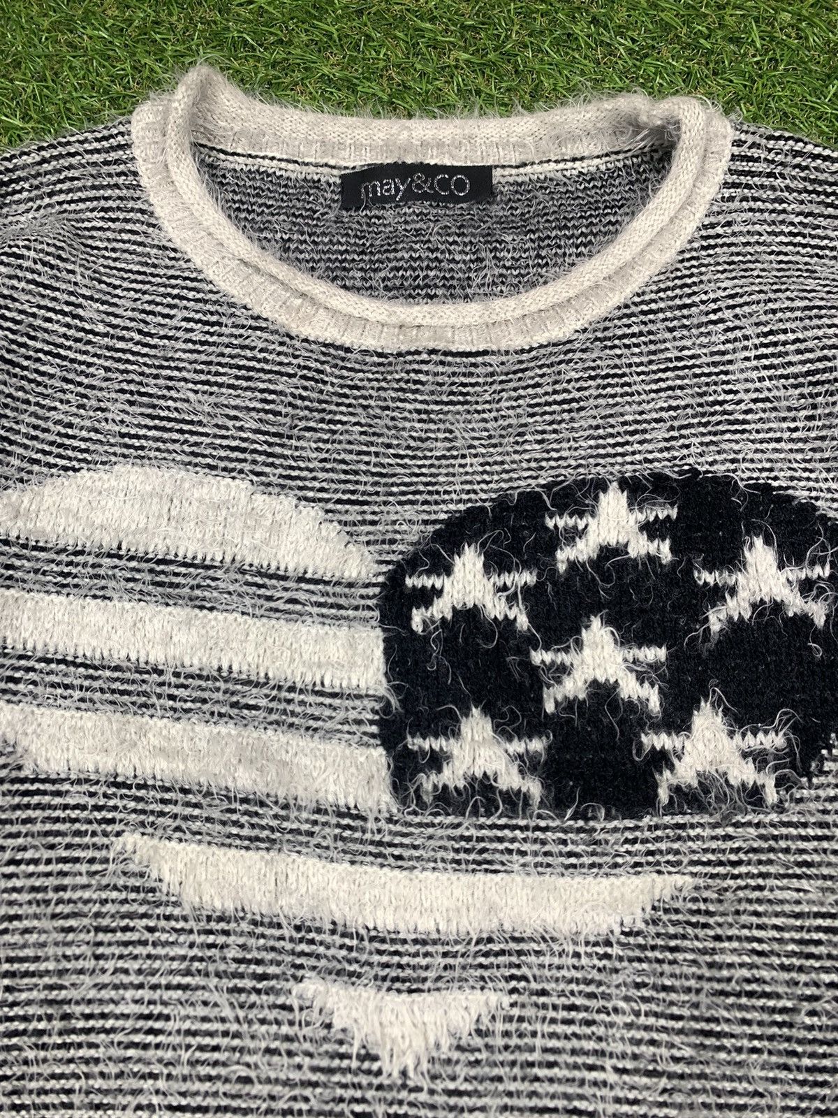 Vintage Vintage 90s Mohair sweater heart Love streetwear style Size M / US 6-8 / IT 42-44 - 3 Thumbnail