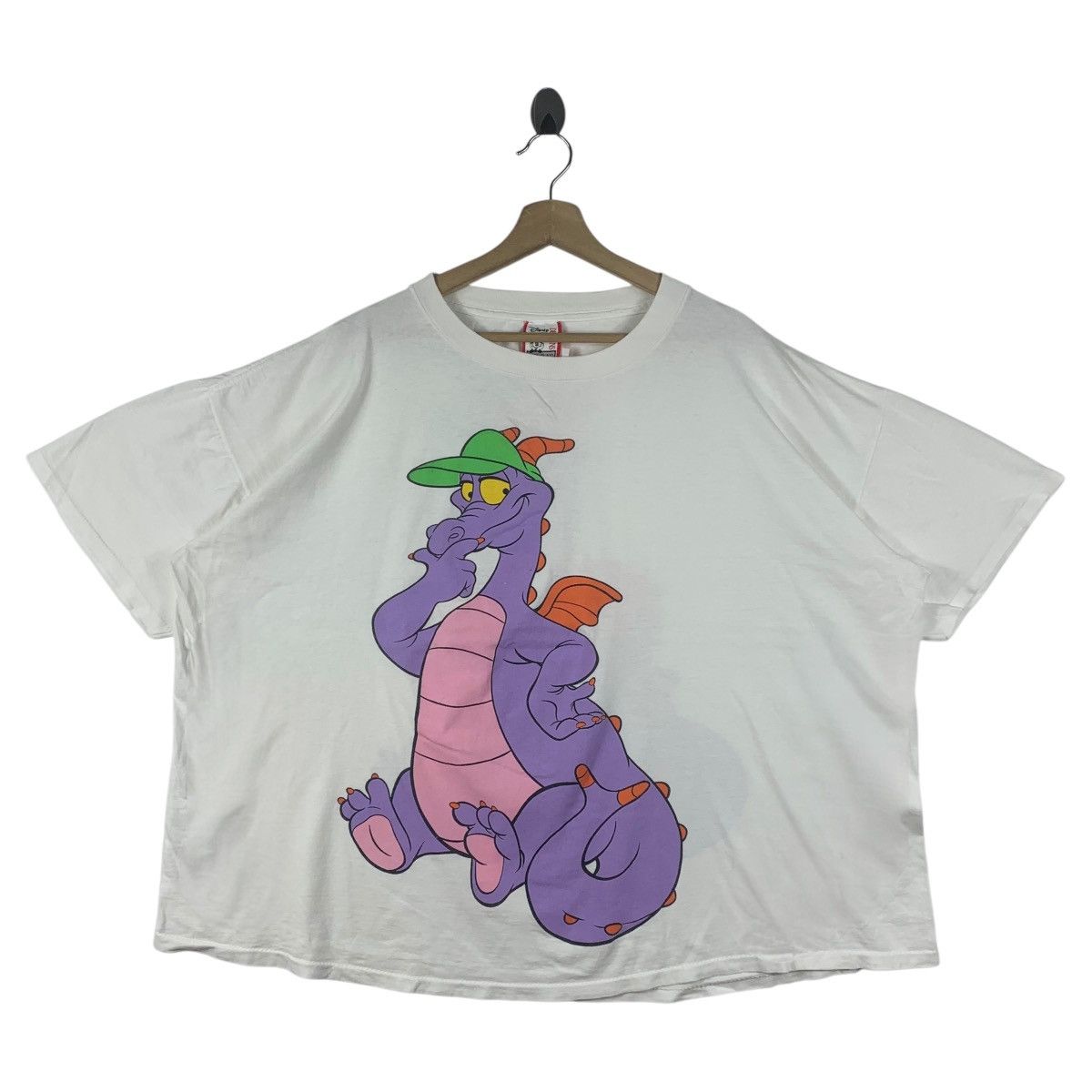 Cartoon Network × Disney × Vintage Vintage 90s Disney PIGMENT DRAGON epcot mirror print tee Size US XXL / EU 58 / 5 - 1 Thumbnail