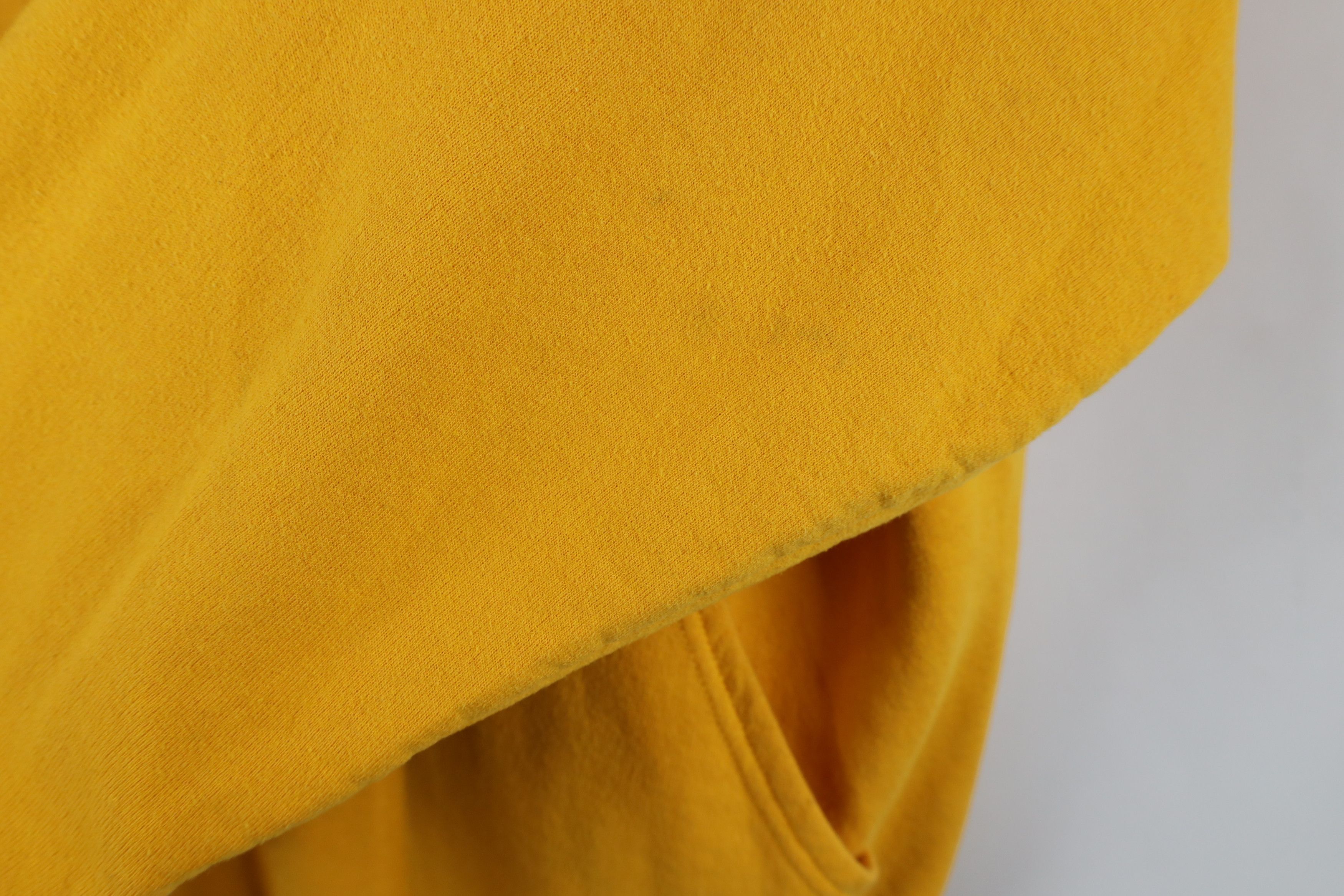 Vintage Vintage 90s Streetwear Blank Hoodie Sweatshirt Yellow Size US S / EU 44-46 / 1 - 4 Thumbnail