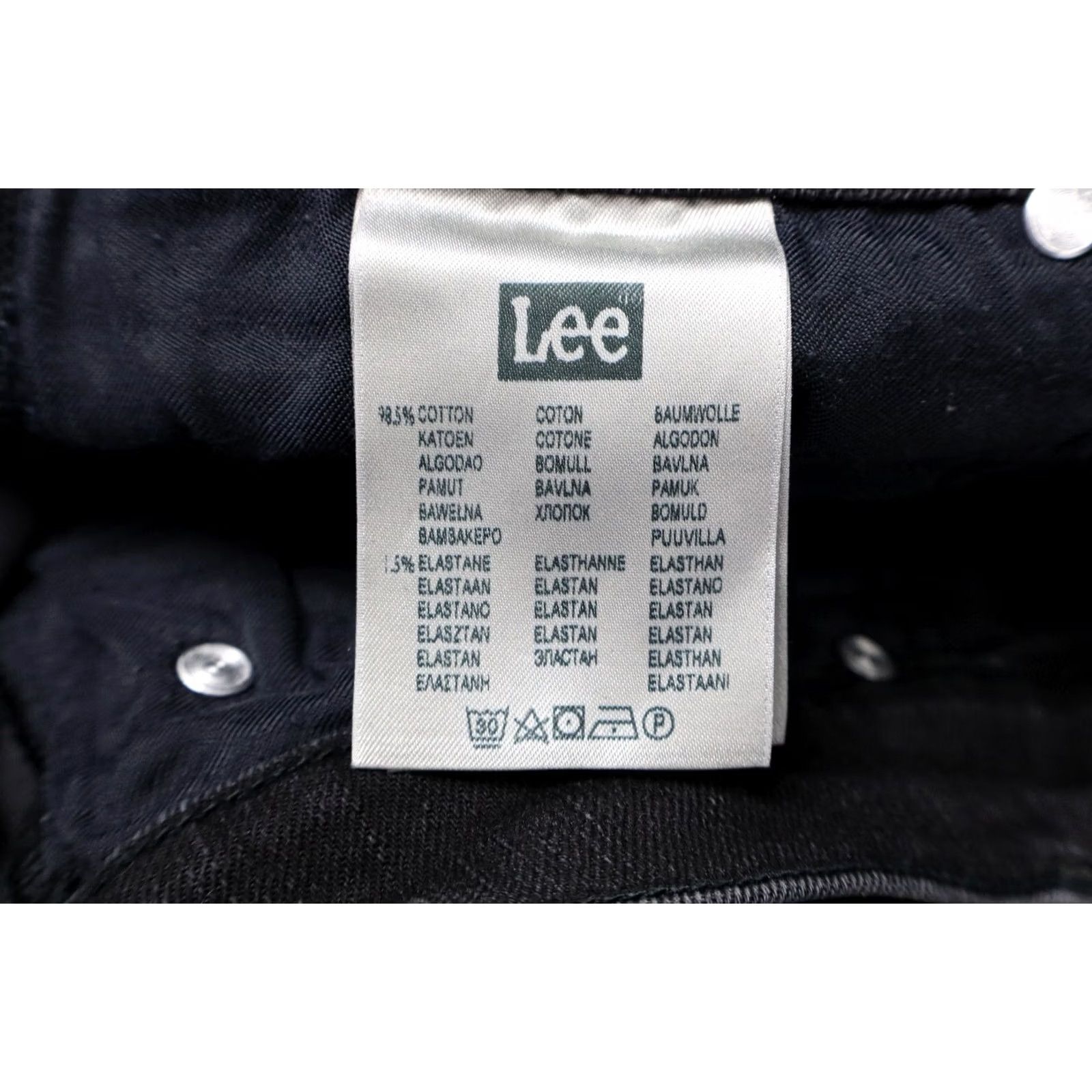 Lee LEE Luke Jeans Slim Fit Washed Black Denim Zip Fly Stretched W32/L32 Mens Jeans Slim 32x32 Size US 32 / EU 48 - 6 Thumbnail