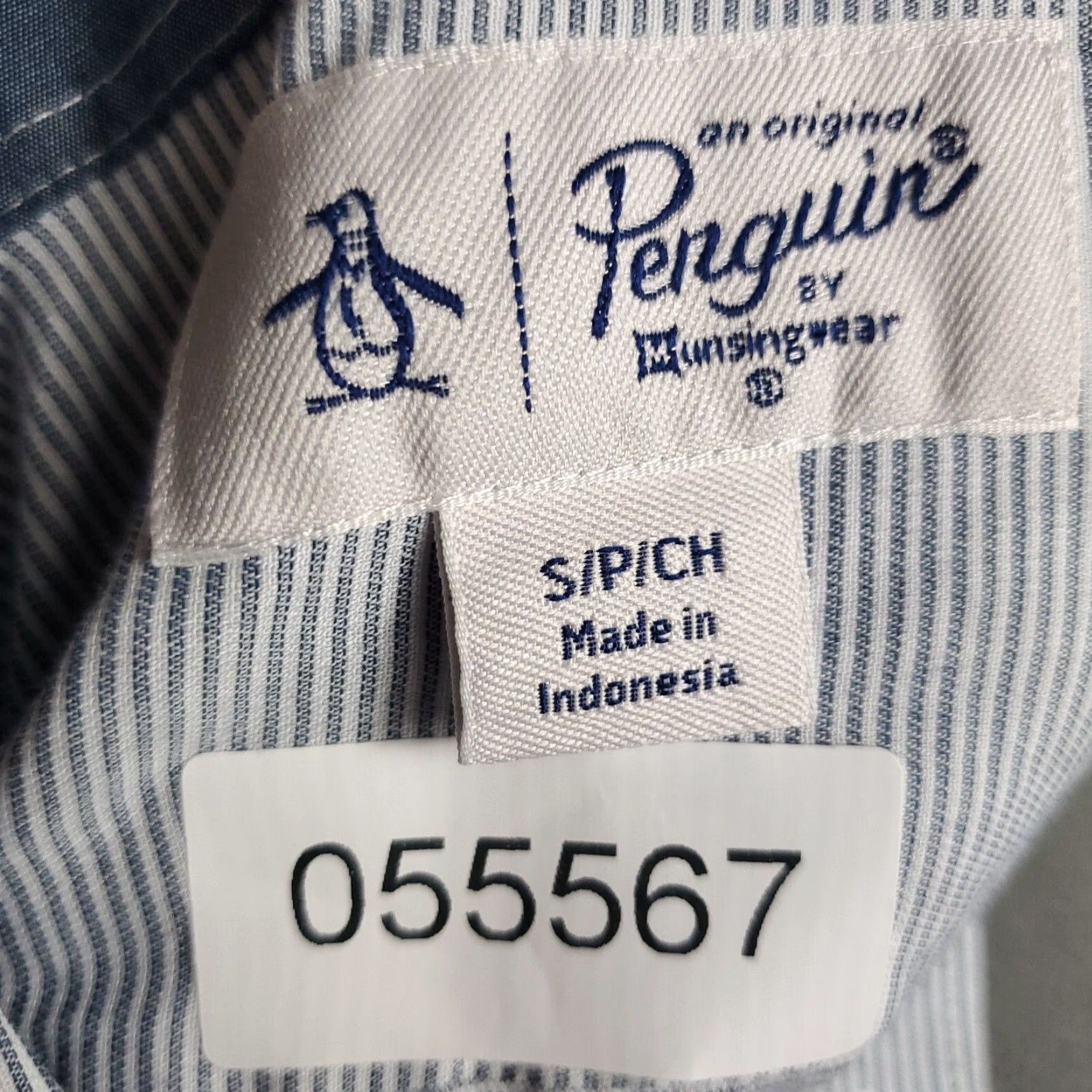 Original Penguin VINTAGE Original Penguin Men's Button-Up Shirt Short Sleeve Blue Striped Casual Office Officewear Small Size US S / EU 44-46 / 1 - 7 Thumbnail