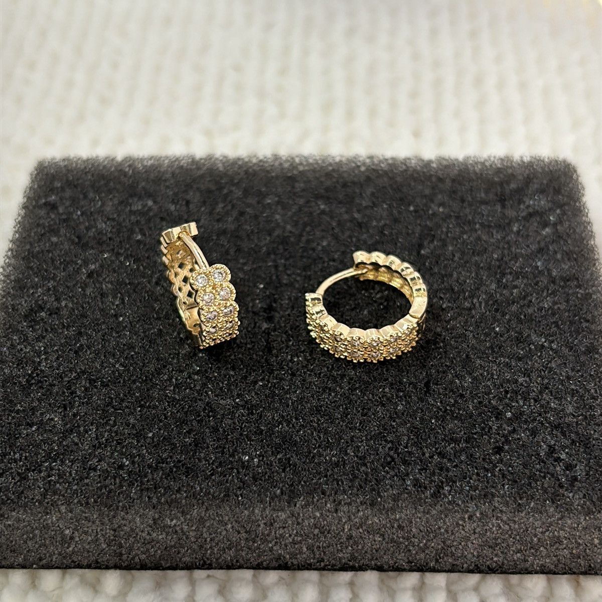 Other 15mm CZ Small Hoop Earrings for Men Women Size ONE SIZE - 3 Thumbnail