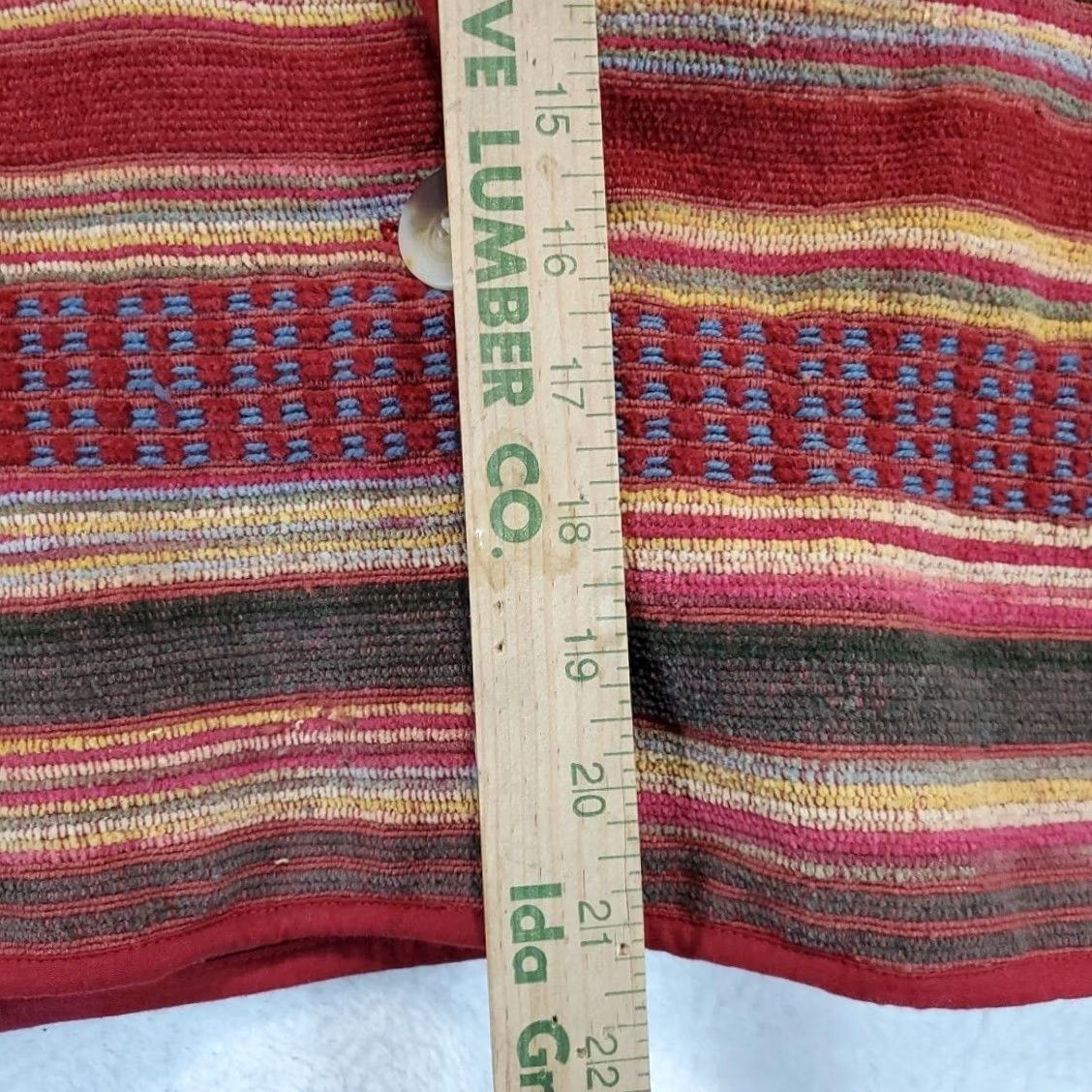 Vintage VINTAGE Tower Hill Sport Womens Blazer Shirt 16 Red Aztec Tapestry 80s Womens Size XXL / US 16-18 / IT 52-54 - 7 Thumbnail