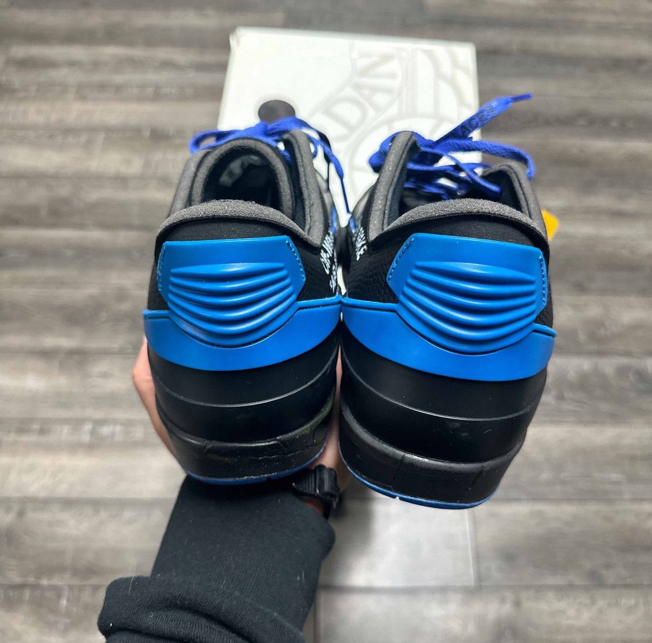 Jordan Brand × Off-White Off-White x Air Jordan 2 Retro Low SP 'Black Varsity Royal" Size US 13 / EU 46 - 5 Thumbnail
