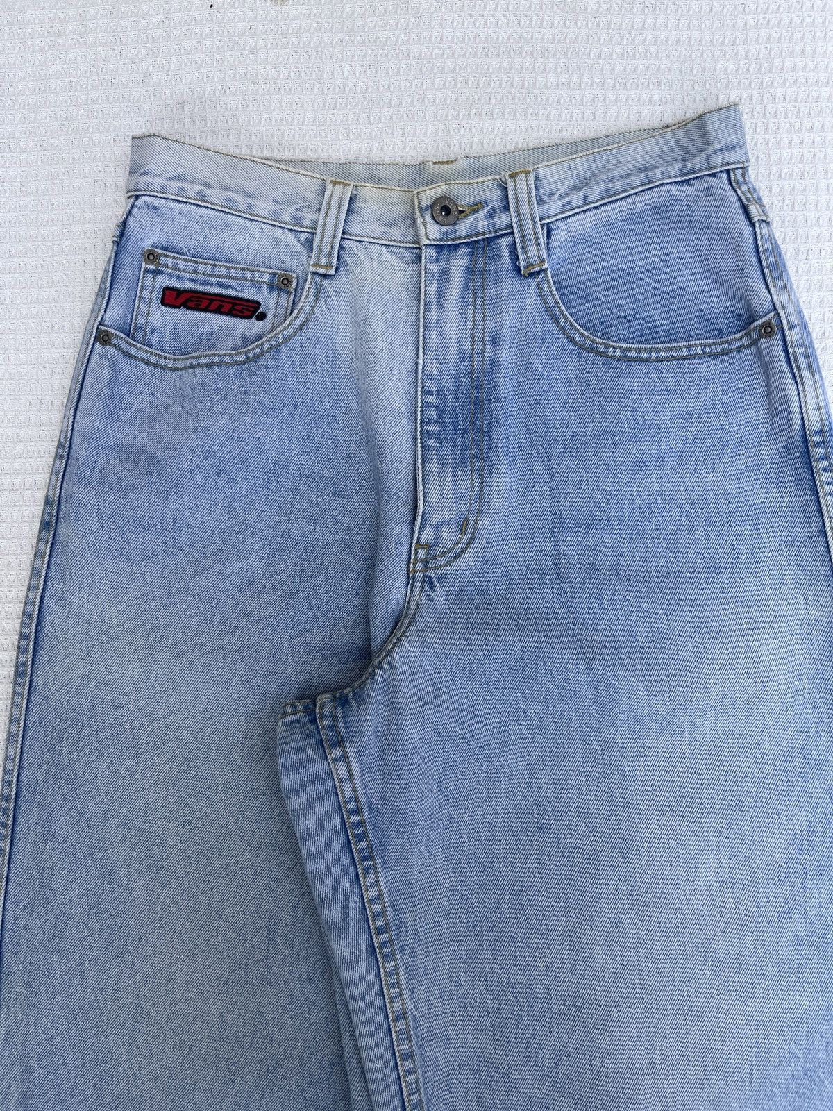 Vans Last Drop🔥Rare🔥Vintage 90s Vans USA Baggy Fit Jeans Size US 29 - 5 Thumbnail