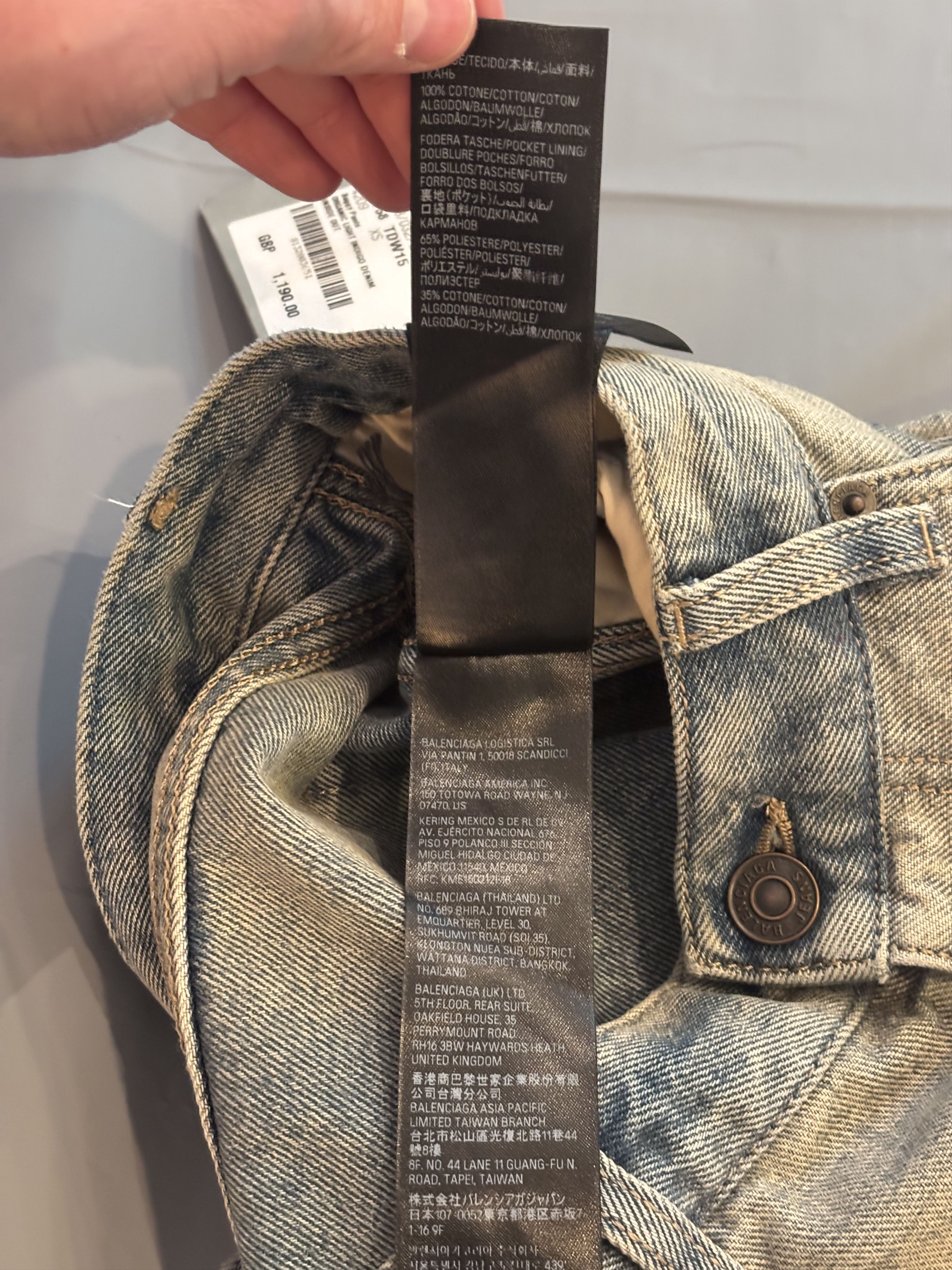 Balenciaga Jean’s large baggie Balenciaga bleu délavé en tbe Size US 30 / EU 46 - 15 Thumbnail