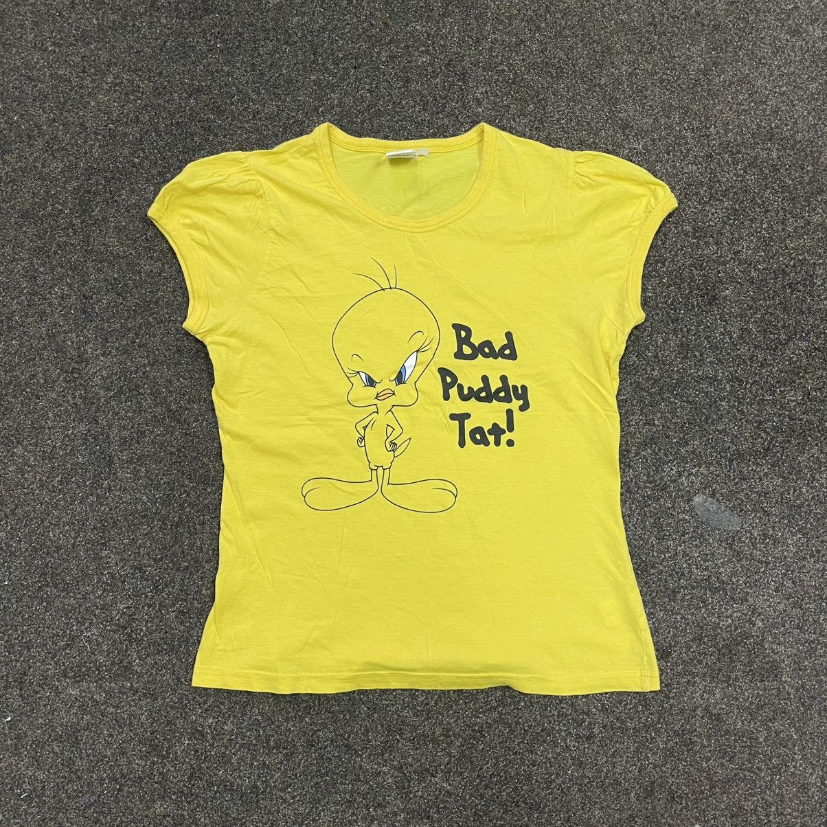 Vintage Vintage Y2K Tweety Graphic Tee Sun Faded Cartoon Streetwear Size M / US 6-8 / IT 42-44 - 1 Thumbnail