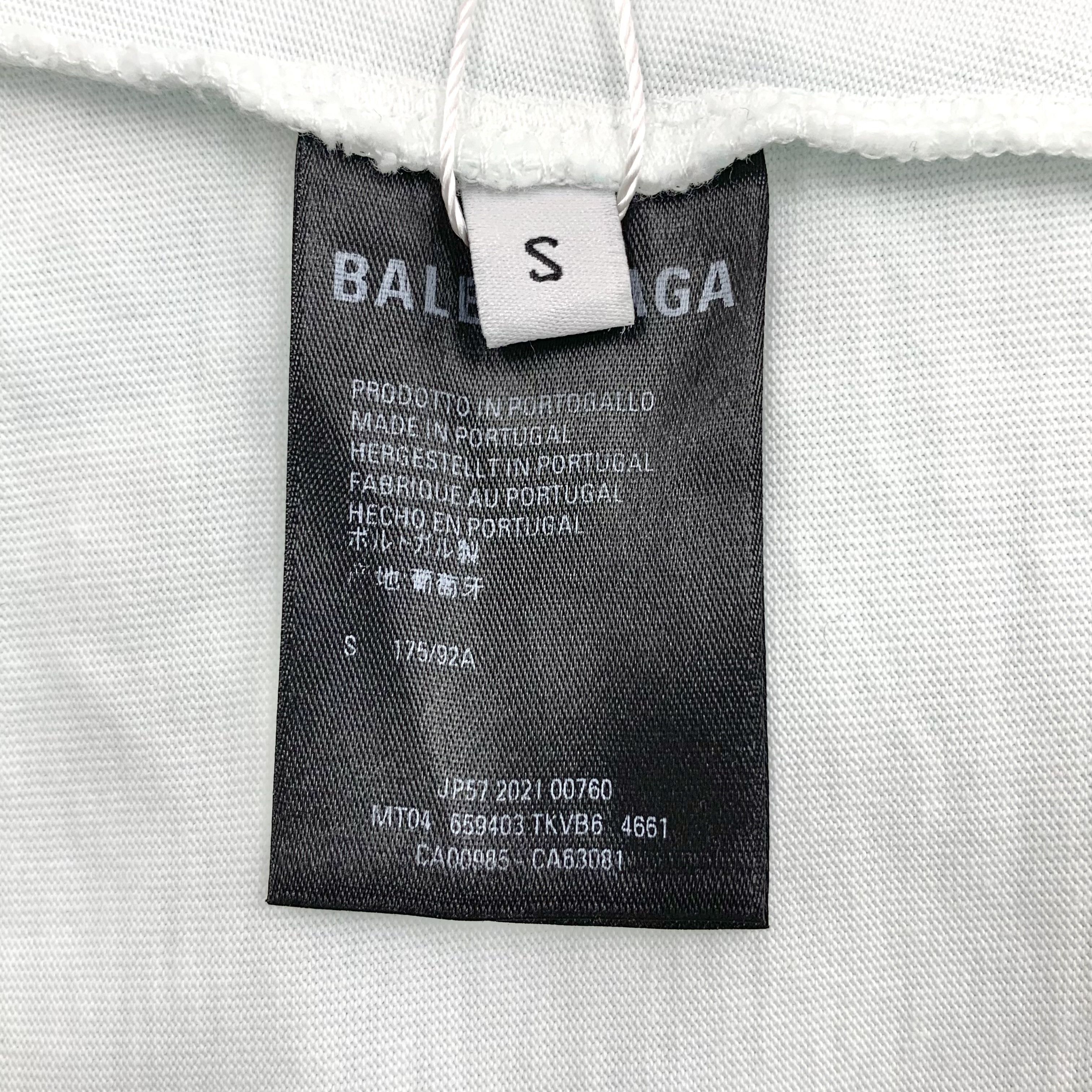 Balenciaga Balenciaga Blue Distressed Logo Hoodie (S) Size US S / EU 44-46 / 1 - 5 Thumbnail