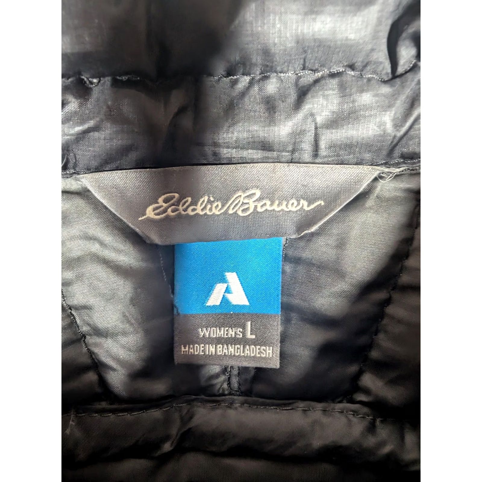 Eddie Bauer Eddie Bauer Jacket Womens Large Black Down Puffer Full Zip Lightweight Outdoor Size L / US 10 / IT 46 - 5 Thumbnail